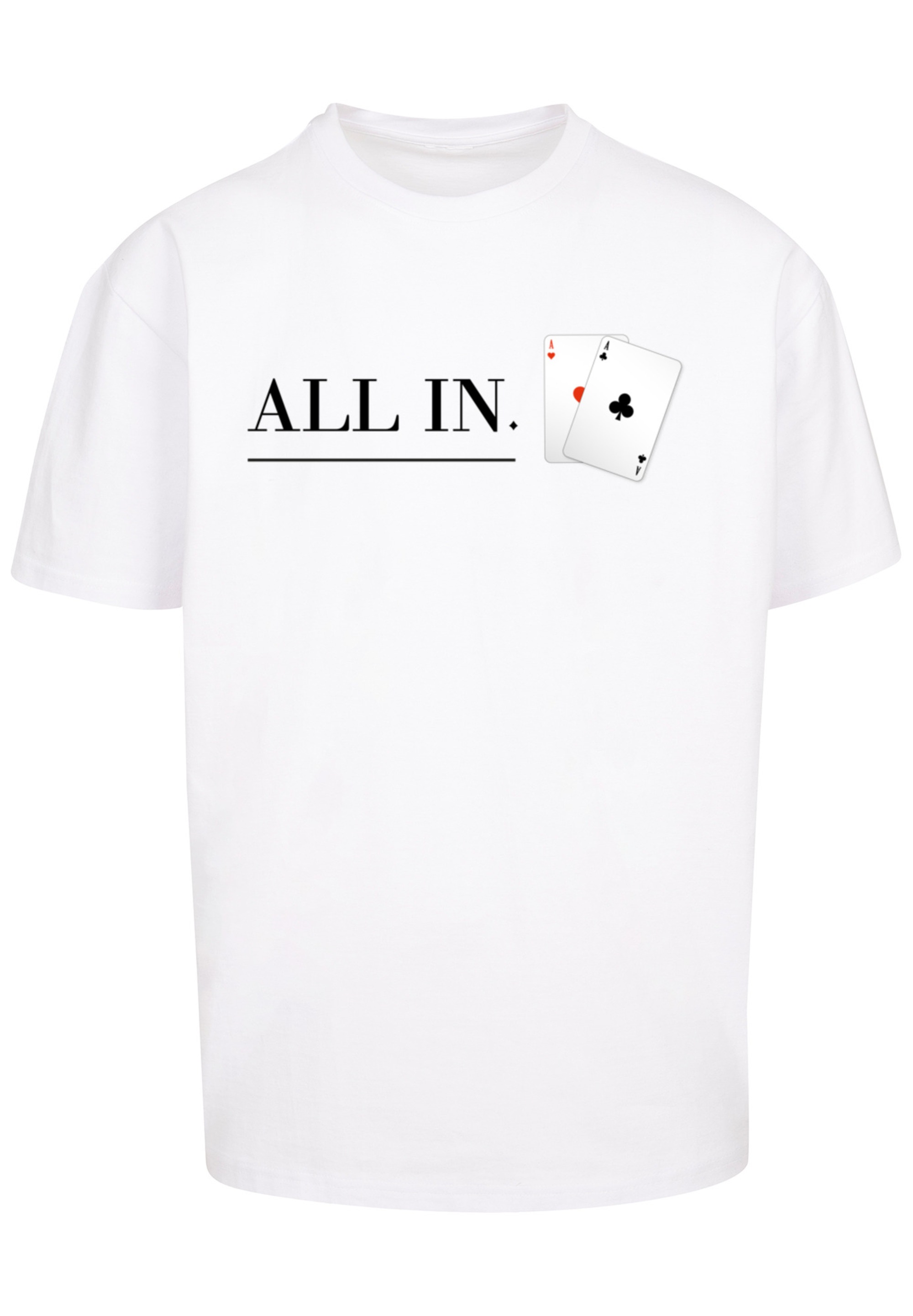 F4NT4STIC T-Shirt "Poker All In Karten", Print günstig online kaufen