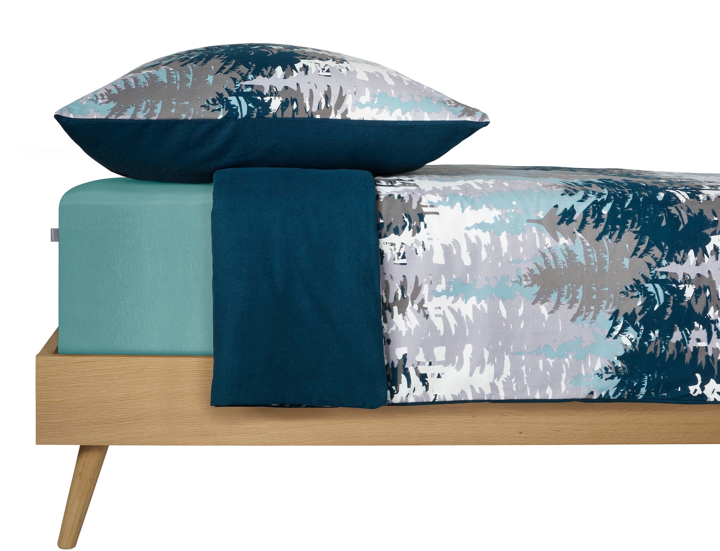 Schiesser Wendebettwäsche »Smilla inspiriert von schneebedeckter Winterlandschaft«, Made in Green