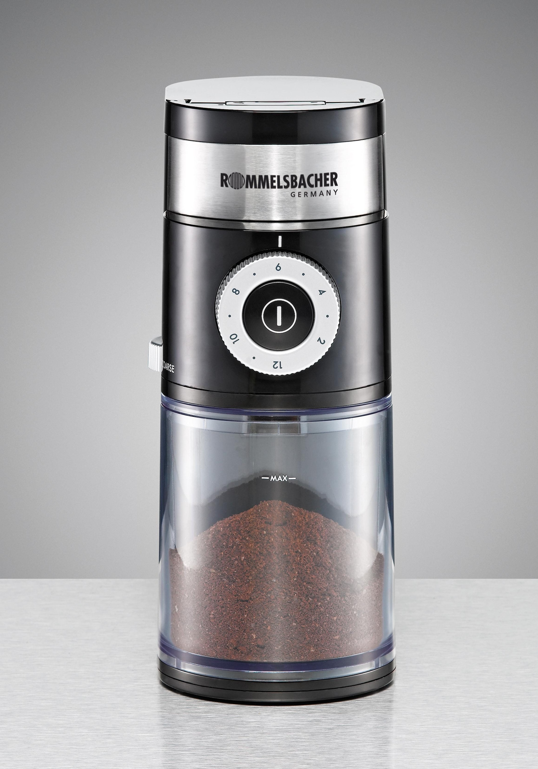 Rommelsbacher Kaffeemühle »EKM200«, 110 W, Scheibenmahlwerk, 250 g  Bohnenbehälter kaufen | BAUR