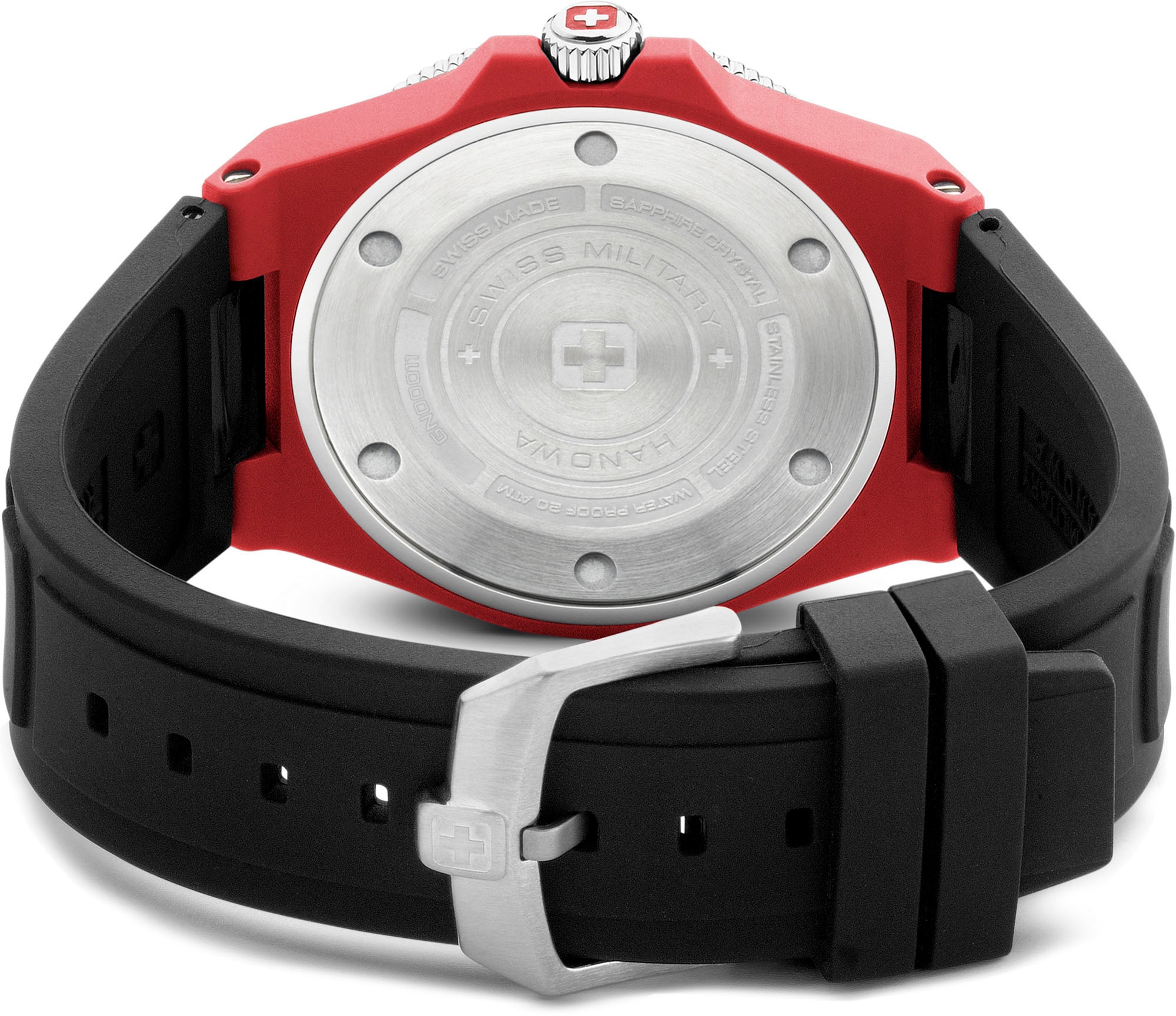 Swiss Military Hanowa Quarzuhr »OCEAN PIONEER, SMWGN0001183«, Armbanduhr, Herrenuhr, Schweizer Uhr, Swiss Made, Datum, Saphirglas