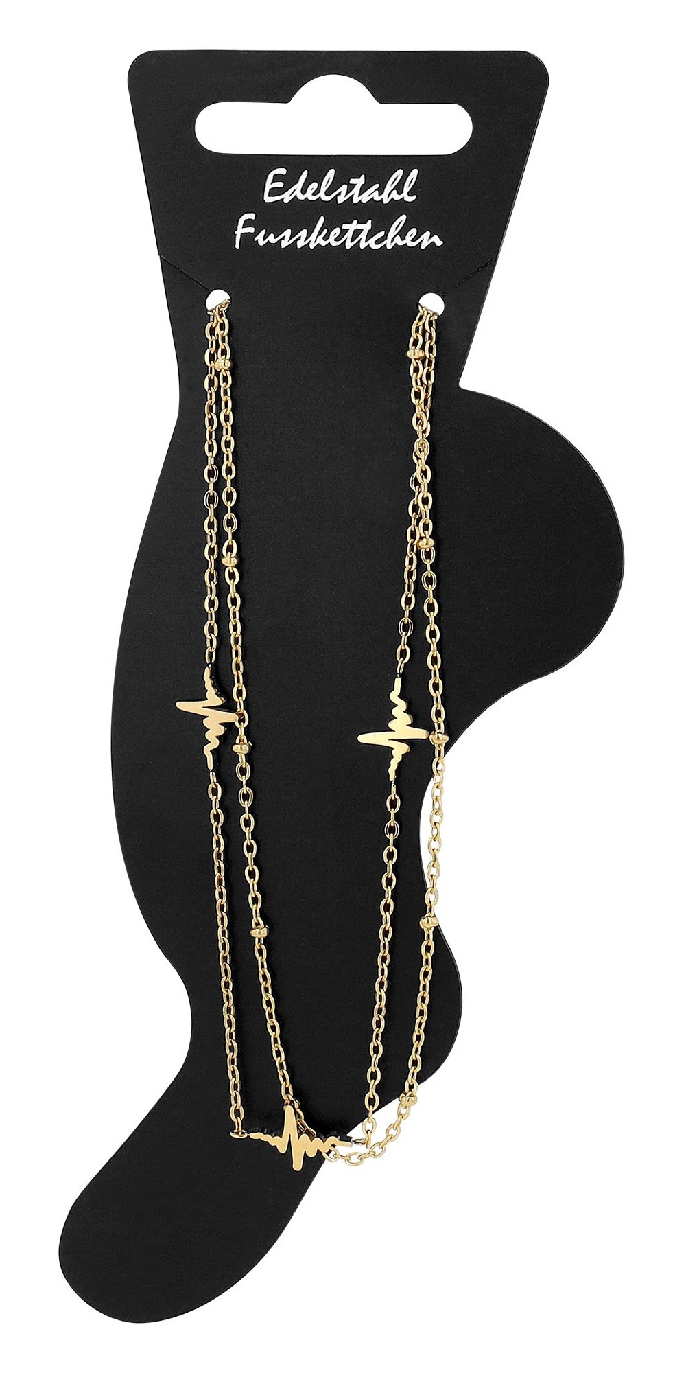 Armband ADELIA´S "Damen Armband – Herz aus Edelstahl 24 cm", gold, Armbänder, Damen, 24cm, Edelstahl, Armband, Zum Verschenken – ideal zum Valentinstag