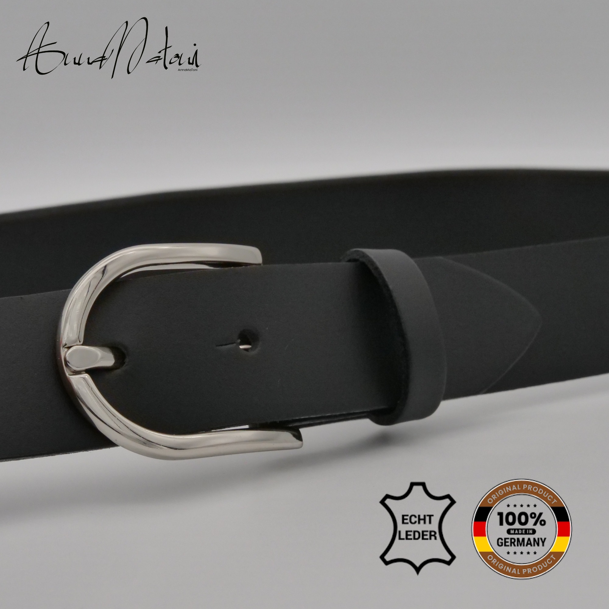 AnnaMatoni Ledergürtel "AnnaMatoni Damen Ledergürtel Basic Gürtel 3cm breit günstig online kaufen