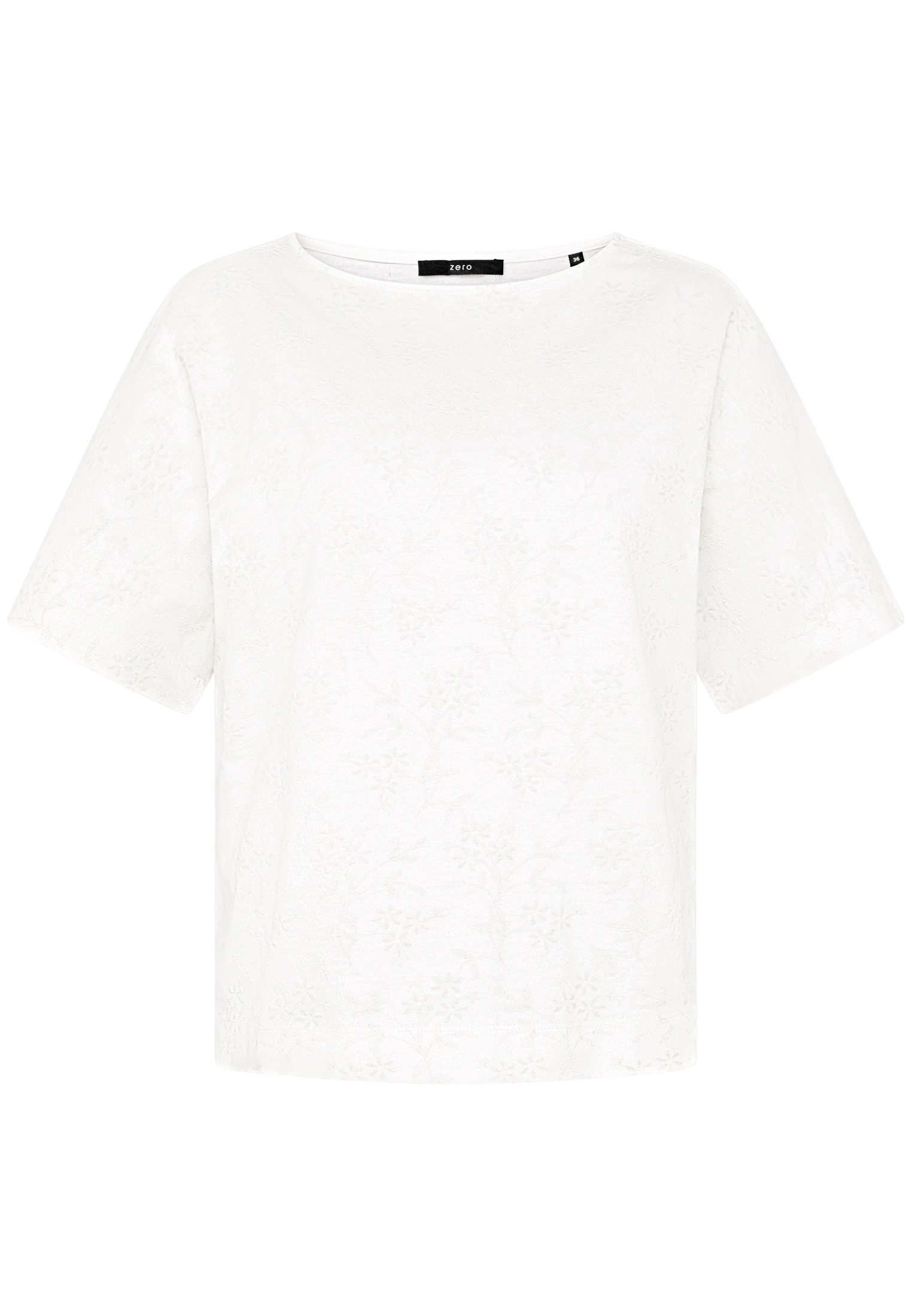 Zero Kurzarmshirt "Damen mit Stickerei" 1 Stickerei günstig online kaufen