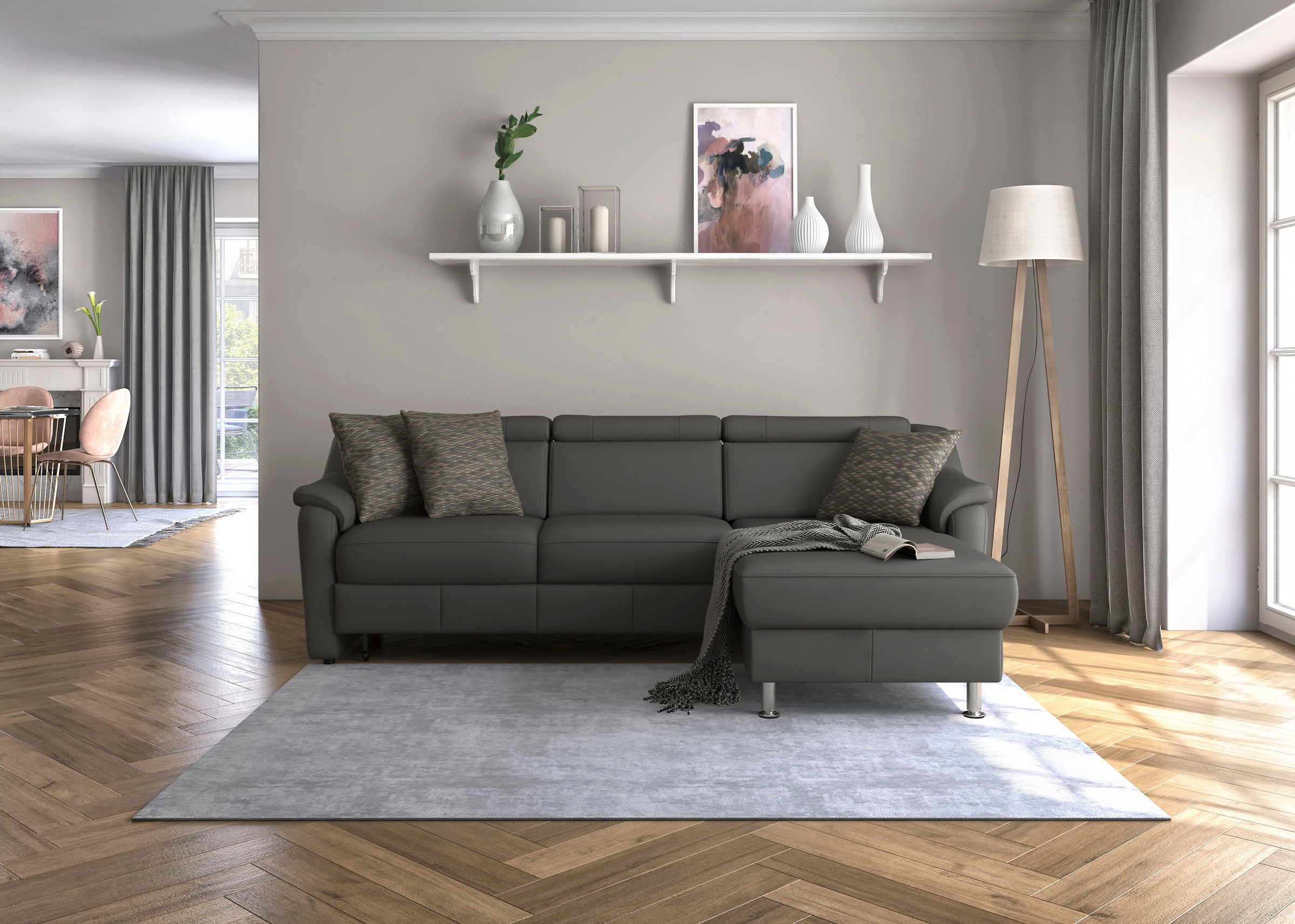 sit&more Ecksofa "Freetown L-Form", inklusive Kopfteilverstellung und komfo günstig online kaufen