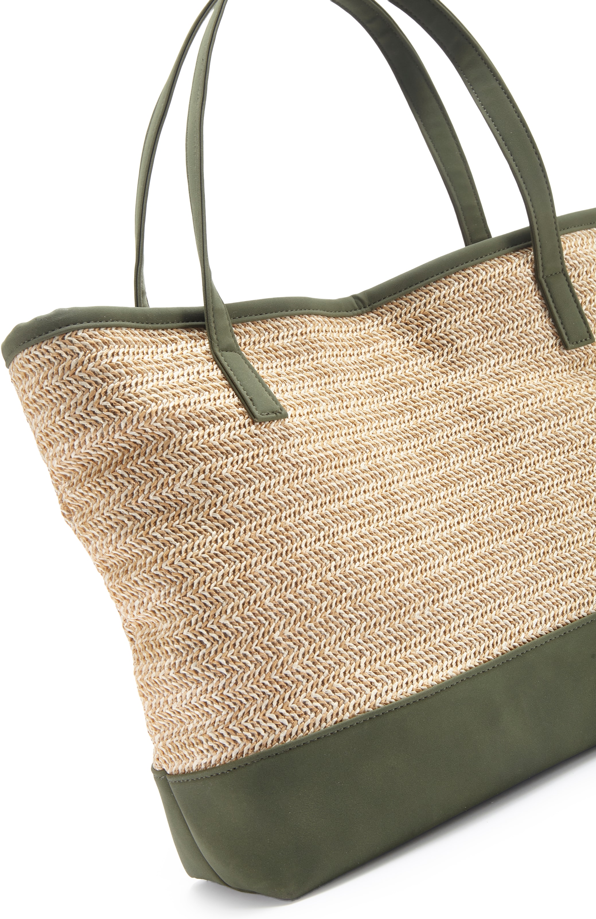 Vivance Shopper »Strandtasche« Schultertasche,Korbtasche,Tragetasche,Bast-Optik VEGAN