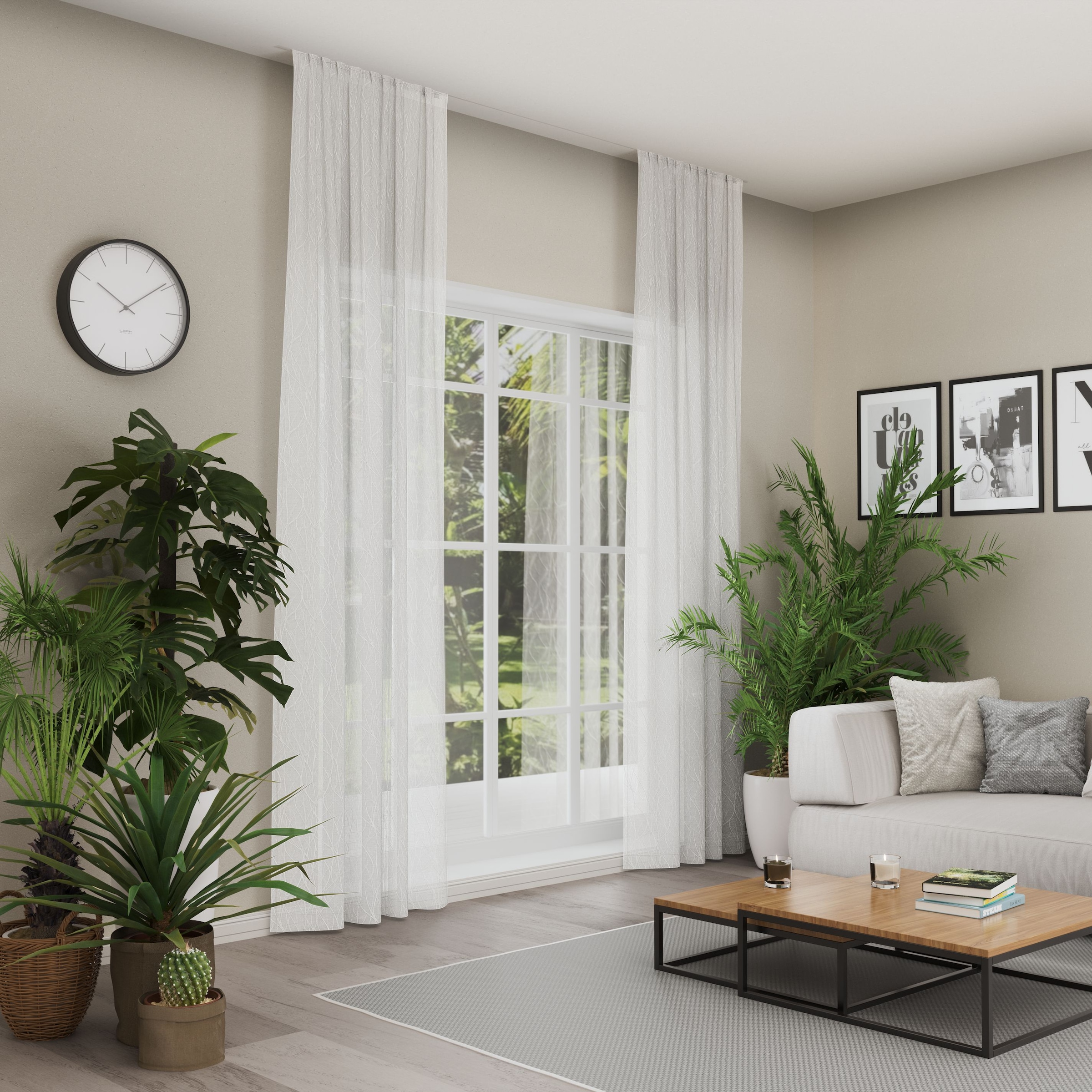 Neutex for you Vorhang "LISKA" Multifunktionsband 1 Stk. tlg. Moderner Druc günstig online kaufen