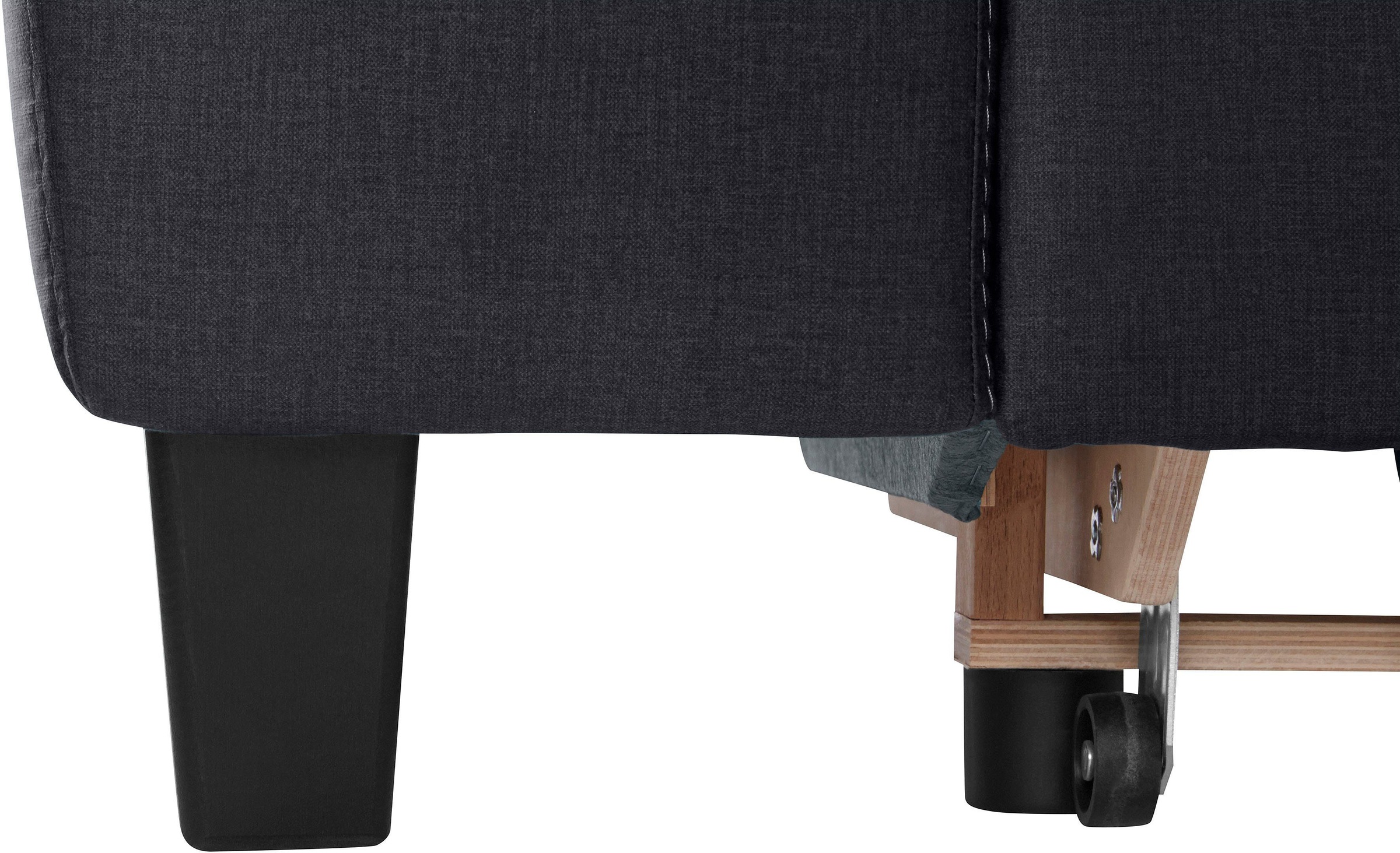 COTTA Polstergarnitur »Morven L-Form« Set,  Set bestehend aus: Ecksofa mit Kopfteilverstellung & Hocker