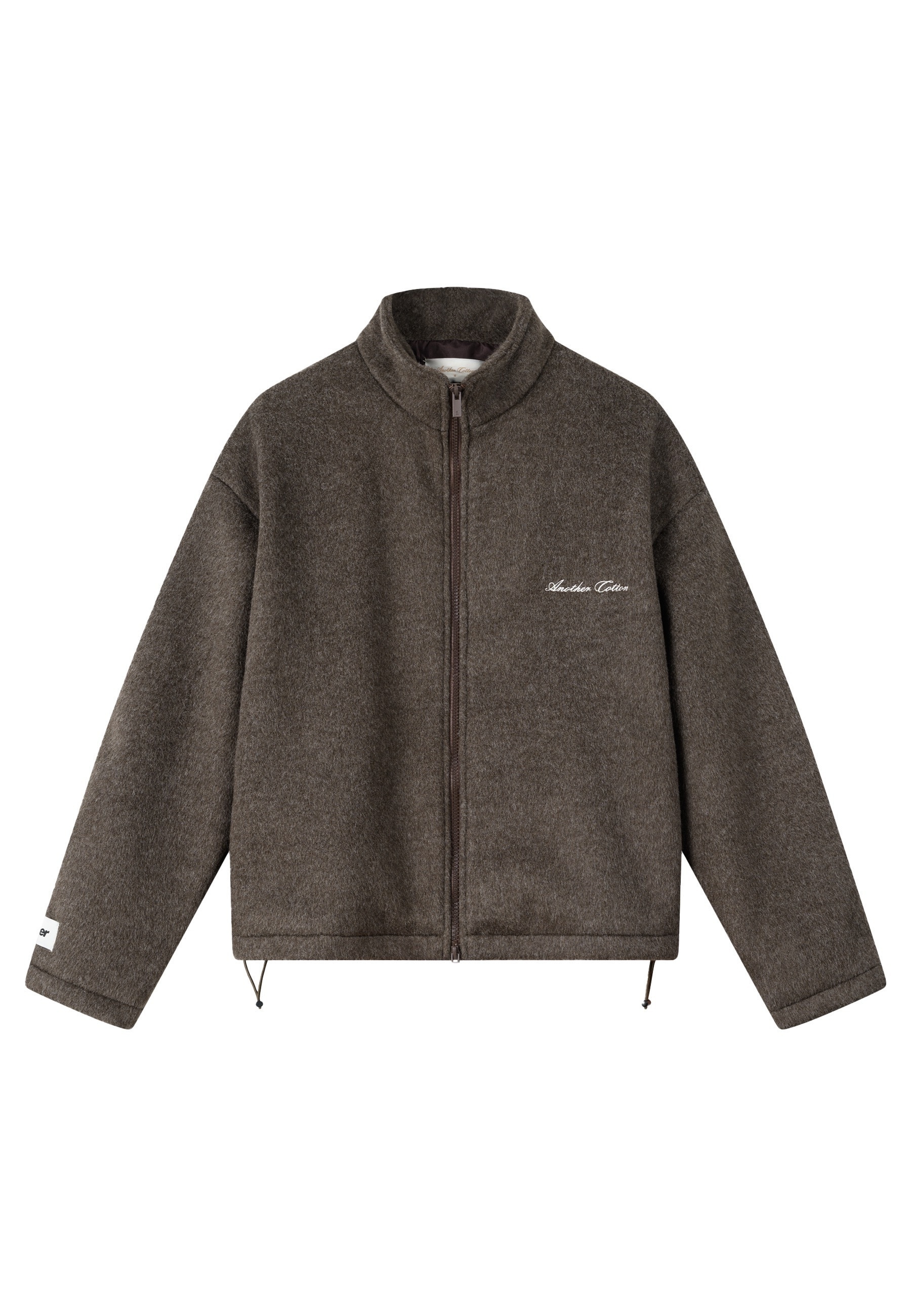 Another Cotton Lab Fleecejacke "Another Cotton Lab Another Premium Fleece Zip Jacket" 1 Stk. tlg. ohne Kapuze