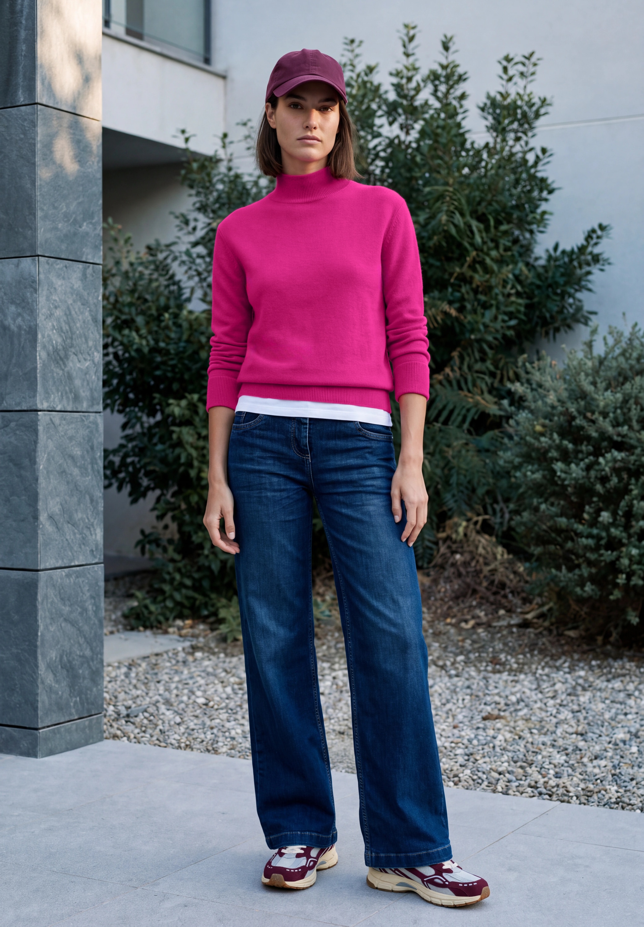 Cecil Stehkragenpullover