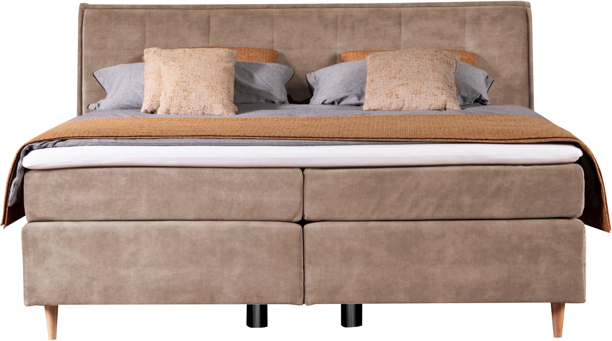 alina Boxspringbett »Henri« inklusive Matratze und Topper, in diversen Ausführungen