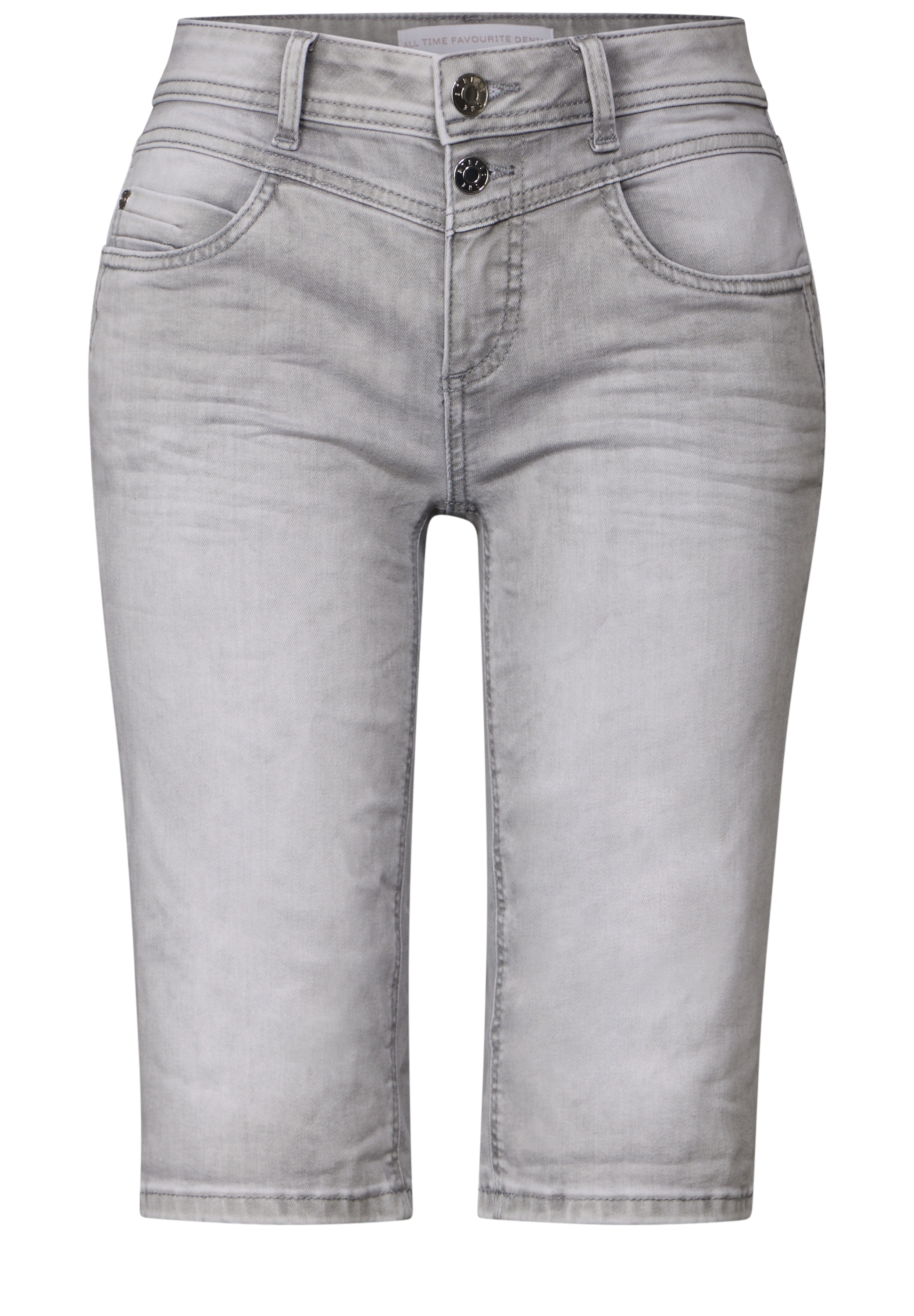 STREET ONE Bermudas »Style Jane«, Jeans mit Slim Legs und Stretch