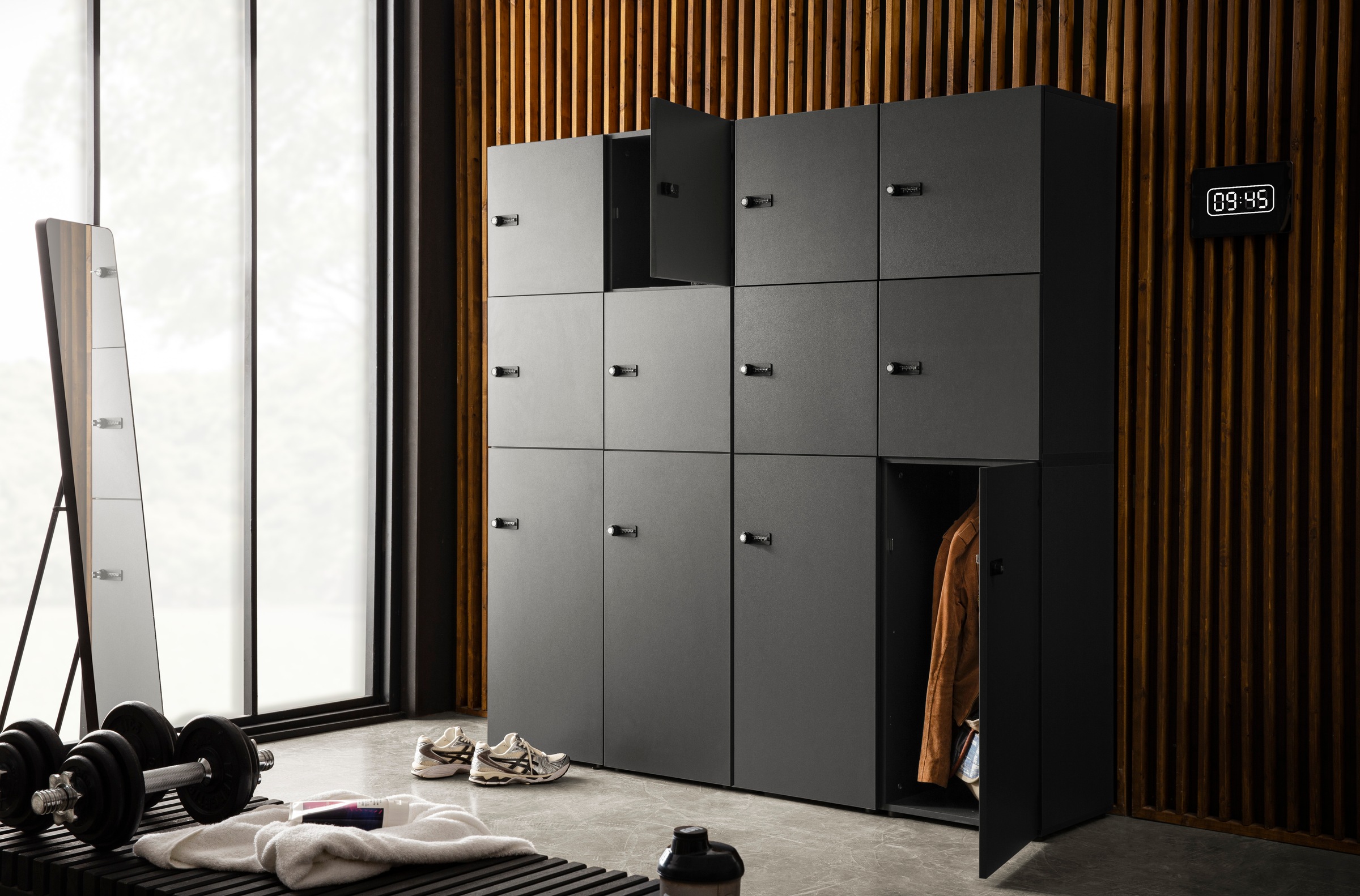 Schildmeyer Garderoben-Set "Locked Spind Schrank Set mit 4 Spinden" 4 Stk. günstig online kaufen