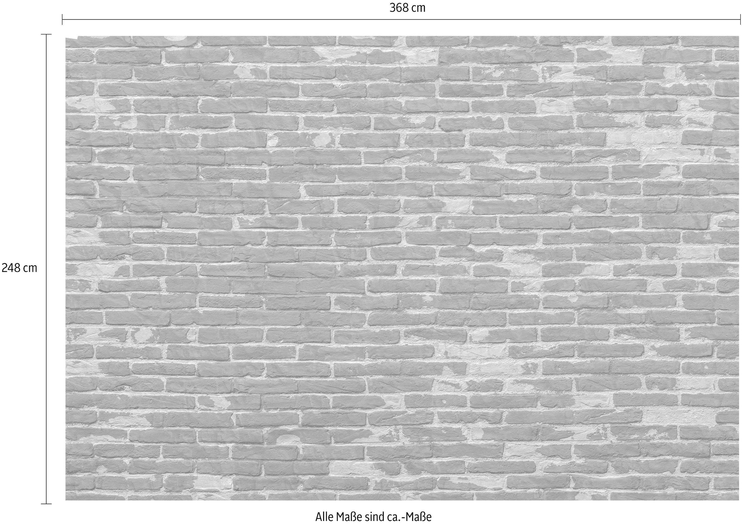 Höhe), inklusive günstig BAUR | Bricks«, Komar cm x »Painted Vliestapete 368x248 Kleister (Breite