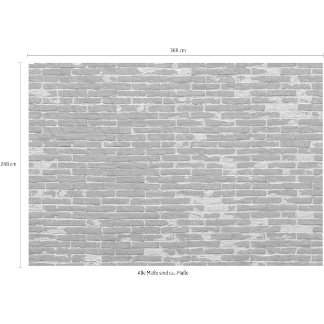 Komar Vliestapete »Painted Bricks«, 368x248 cm (Breite x Höhe), inklusive  Kleister günstig | BAUR
