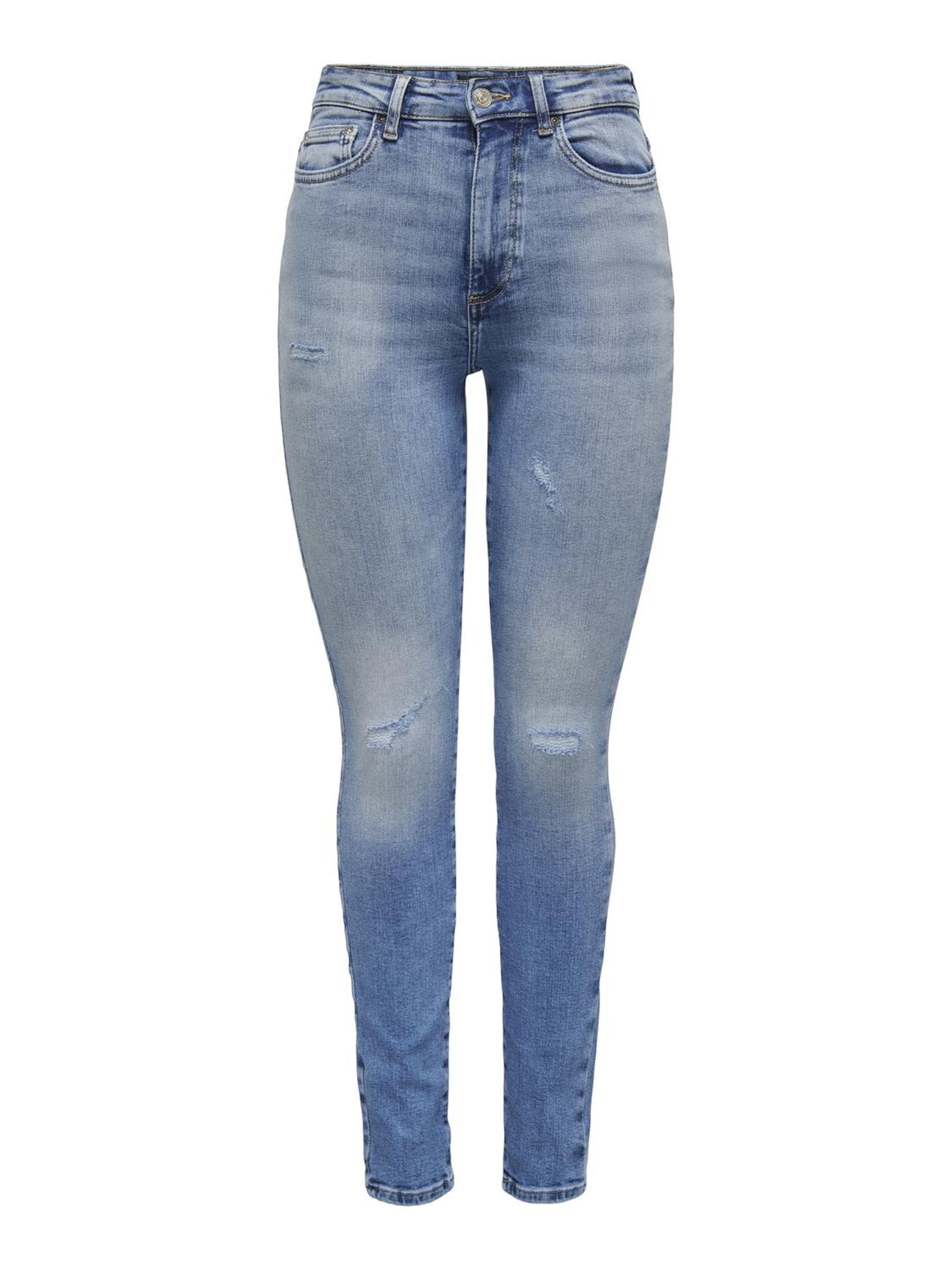 ONLY Skinny-fit-Jeans »ONLFOREVER ICON HW SK LAK DNM GEN476NOOS« mit Destroyed Effekt