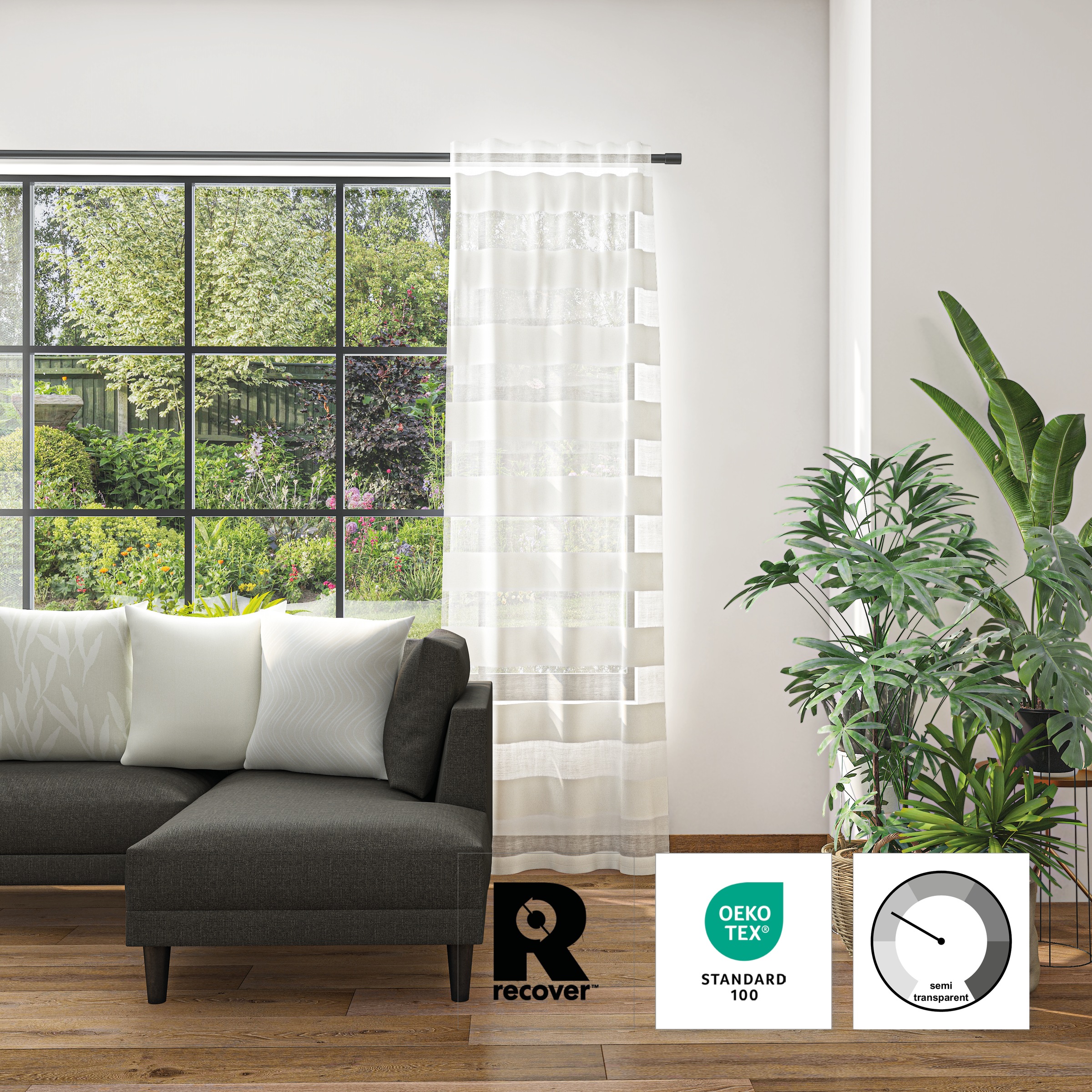 Neutex for you Vorhang "Leila Eco" Multifunktionsband 1 Stk. tlg. günstig online kaufen