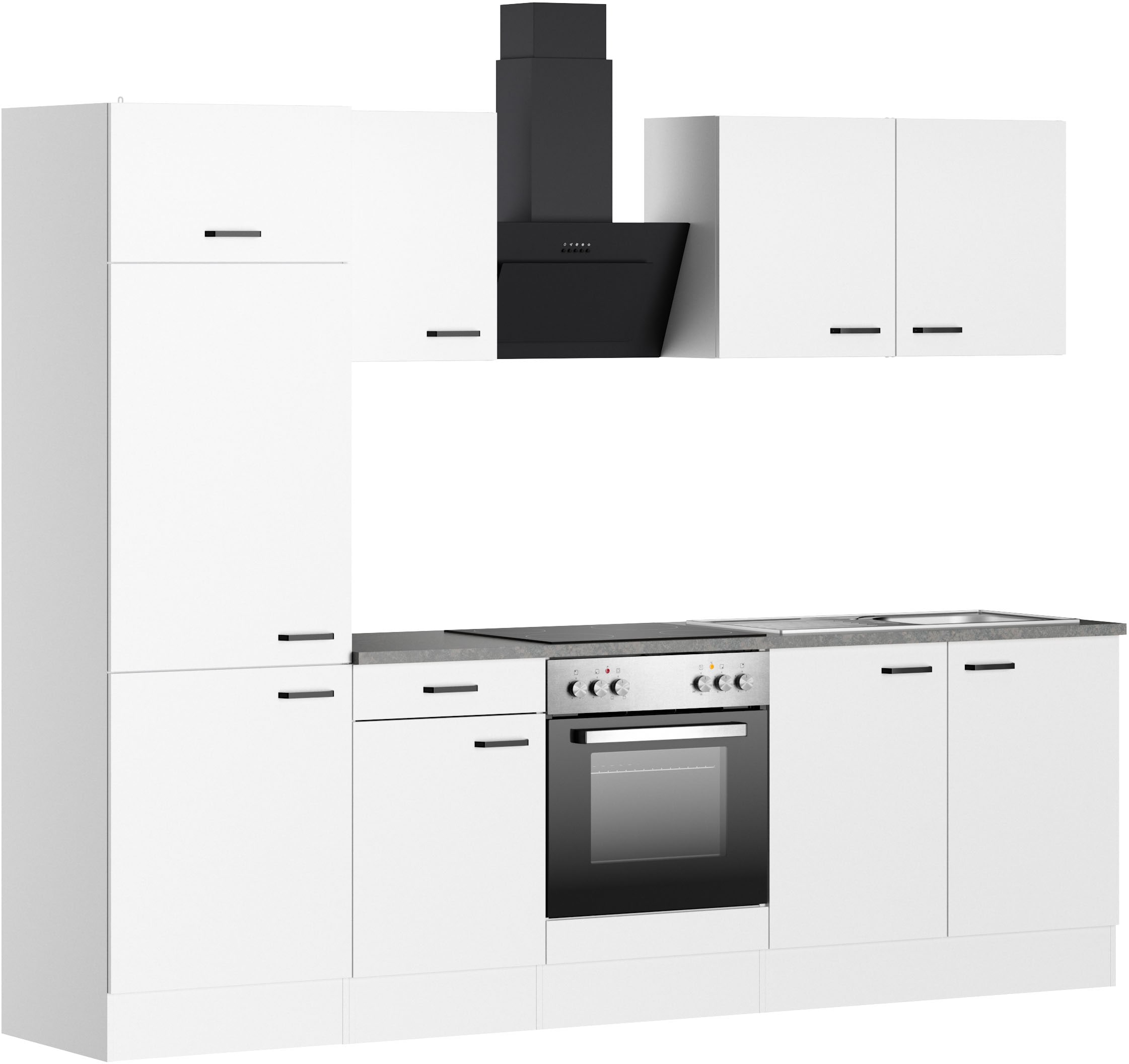 OPTIFIT Küchenzeile "OPTImulti" Breite 270 cm, wahlweise mit E-Geräten