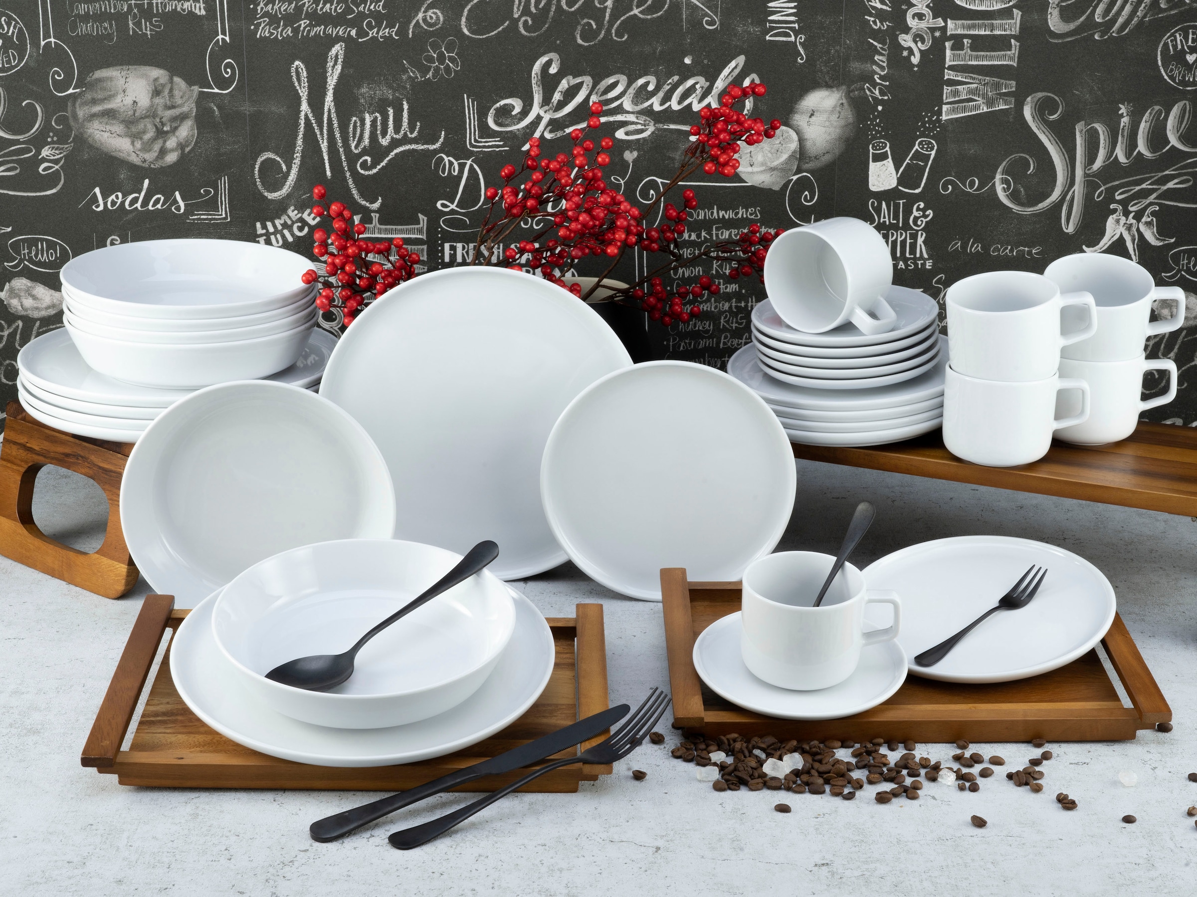 BAUR CreaTable »Chef Europe Collection«, in Made 30 Kombiservice (Set, tlg.), |