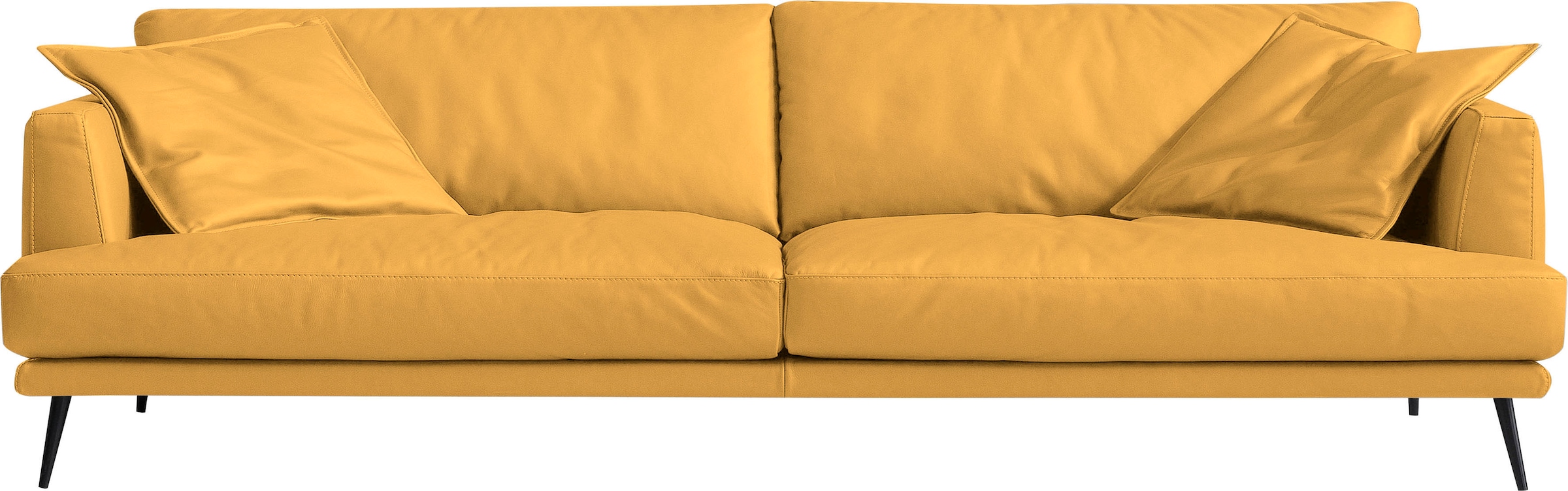 Egoitaliano 2,5-Sitzer "Sophia, Designsofa mit extrakomfortablem Sitzkomfort, Breite 214cm" Daunenfederung, inkl. 2 Kissen
