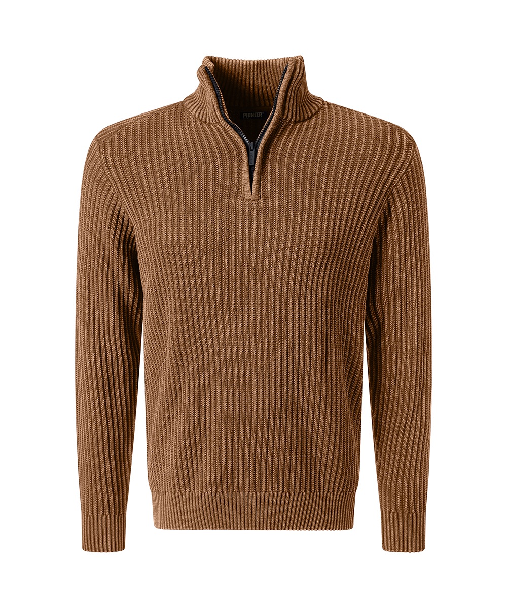 Pioneer Authentic Jeans Troyer "Knit 1/1 Troyer" in Strick-Optik günstig online kaufen