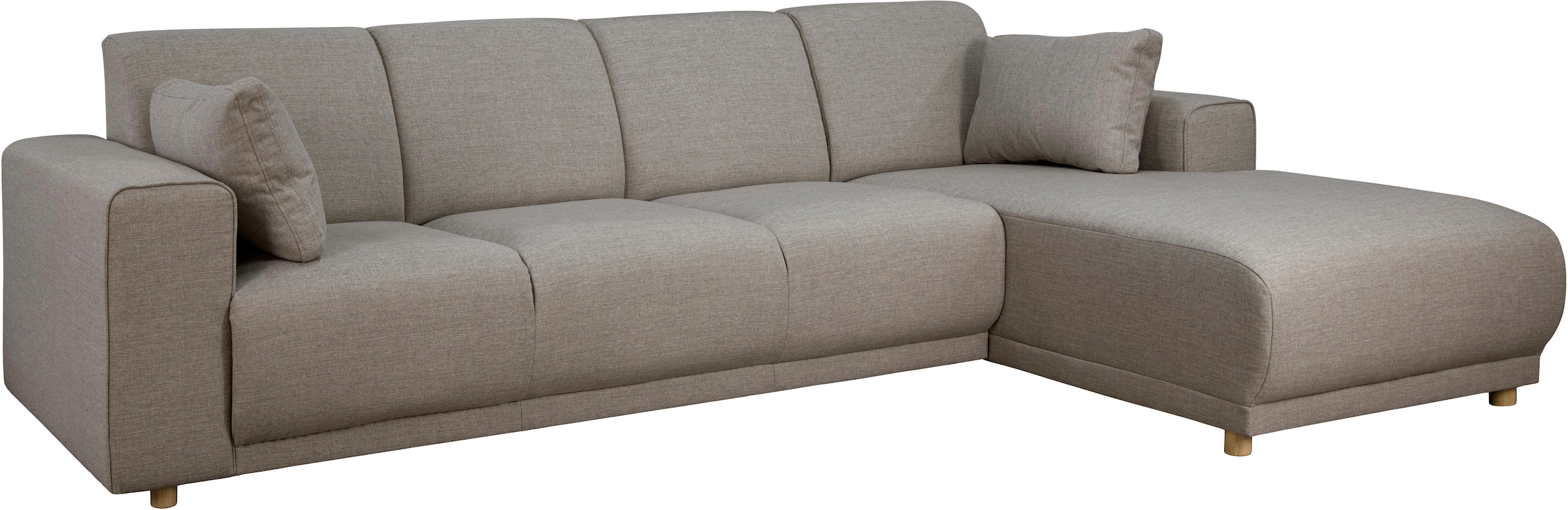 Home affaire Ecksofa »LEMPS wahlweise Recamiere links oder rechts L-Form«, incl. Zierkissen, Stellmaße 297x162 cm