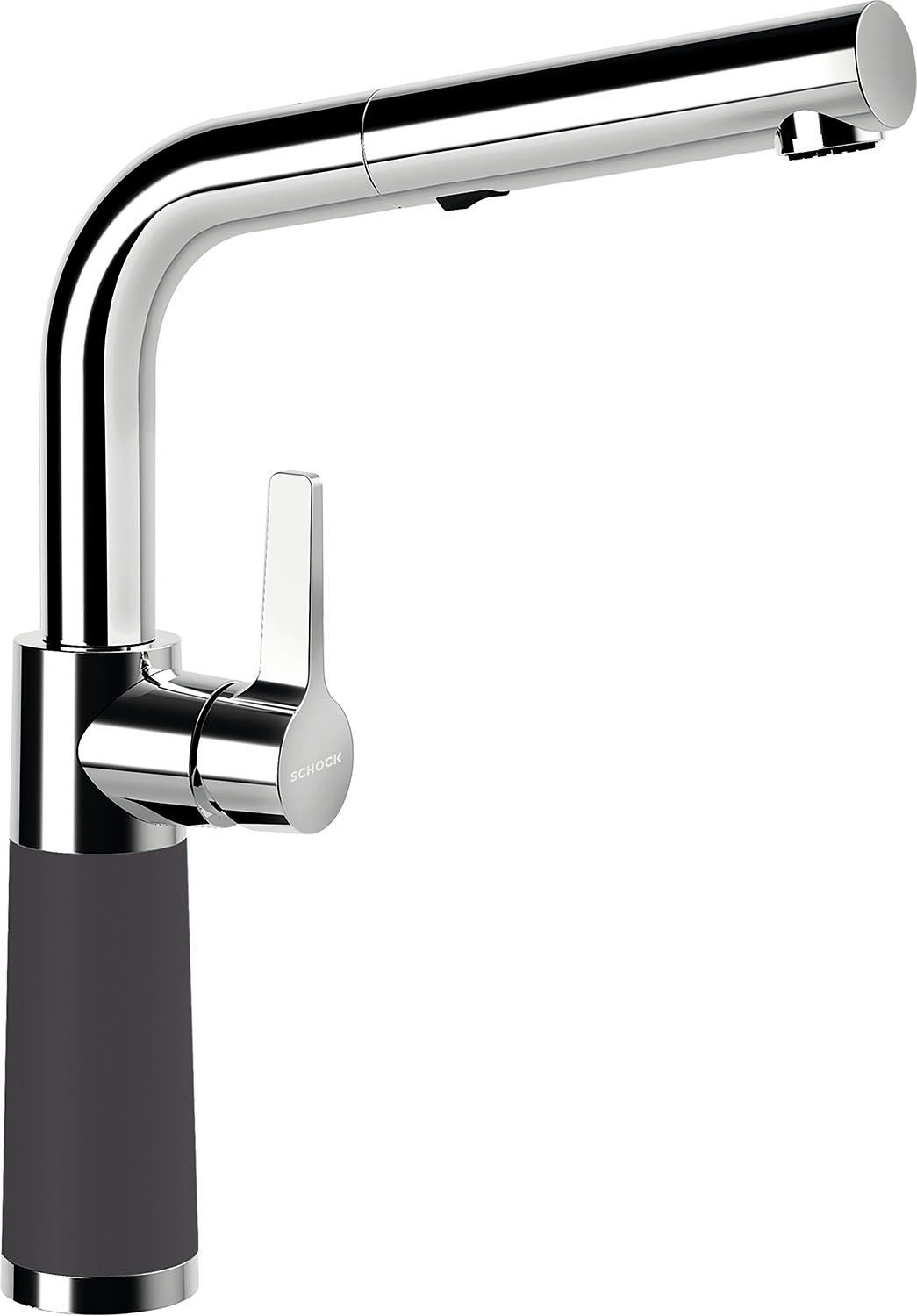 Schock "SC-540 SB" ausziehbar, Strahl-Brause, Rückflussverhinderer, Schwenkbereich 120