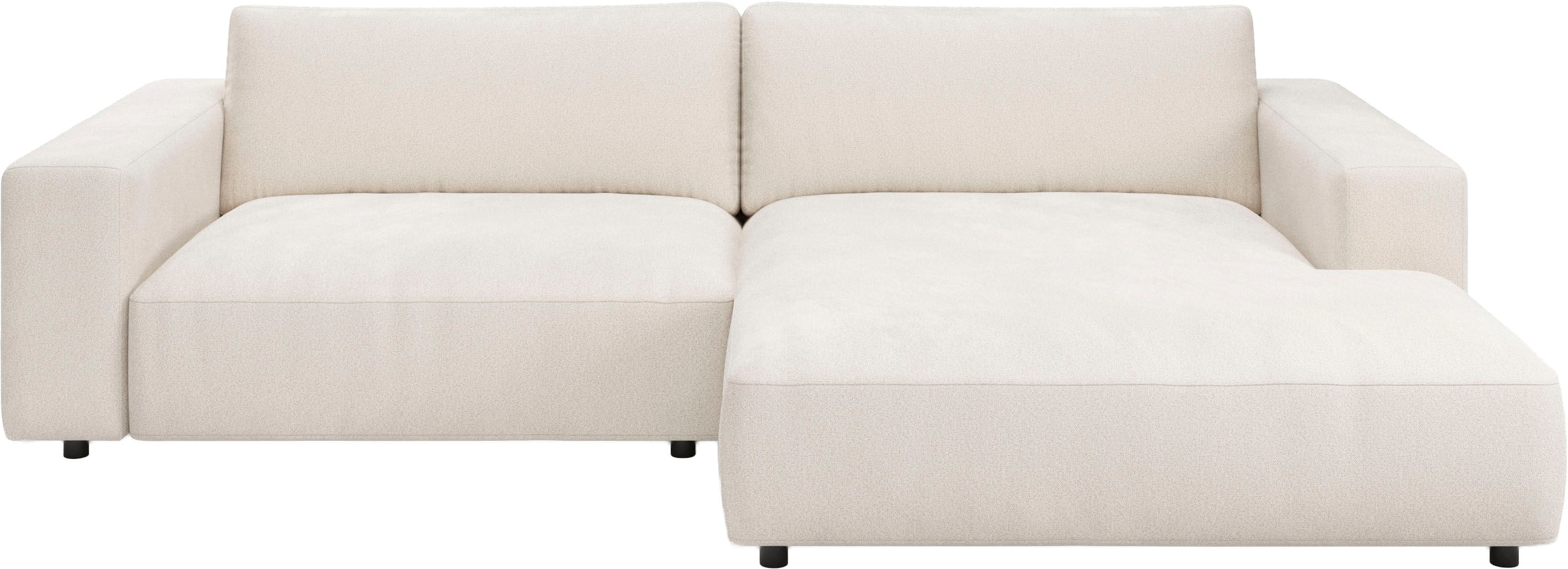 Musterring Ecksofa "MR LUCIA, Charakterstarker Lounge-Komfort von Musterring" XXL-Longchair, erstklassige Kammerkissen & zeitloser Look