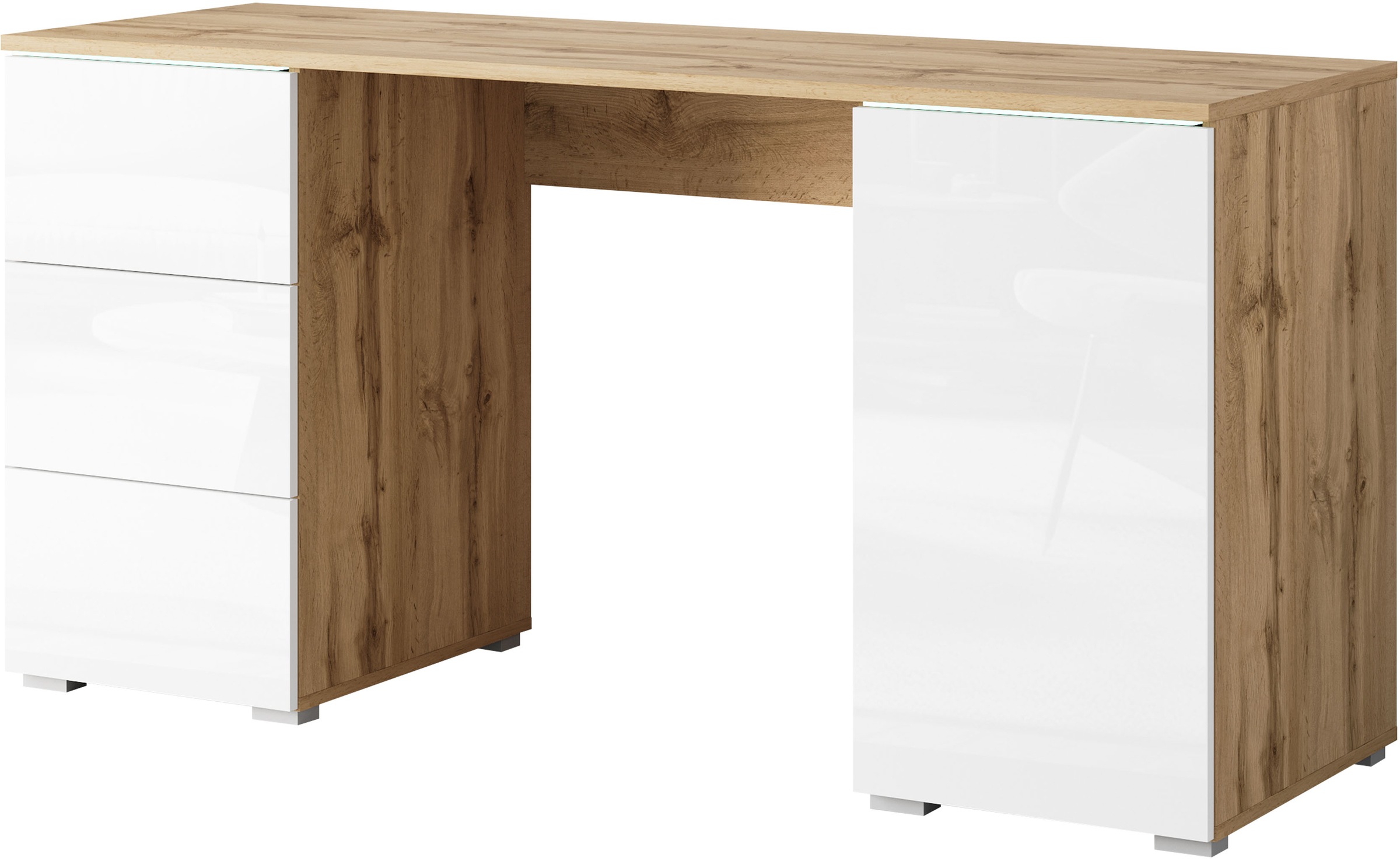 Home affaire Schreibtisch "Vera, Computertisch mit LED-Beleuchtung" 1 Stk. günstig online kaufen