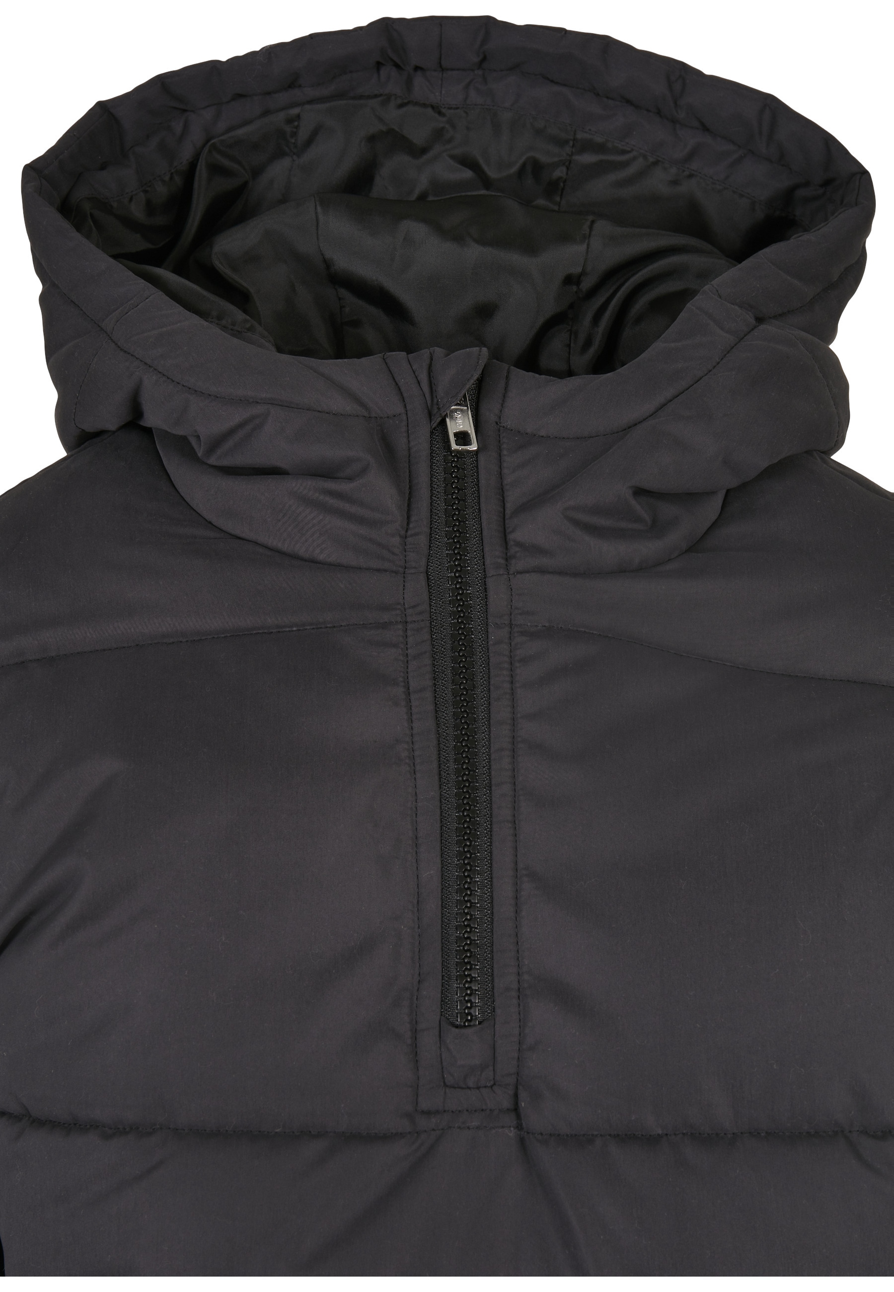 URBAN CLASSICS Winterjacke »Urban Classics Damen Ladies Puffer Pull Over Jacket« 1 Stk. tlg. mit Kapuze