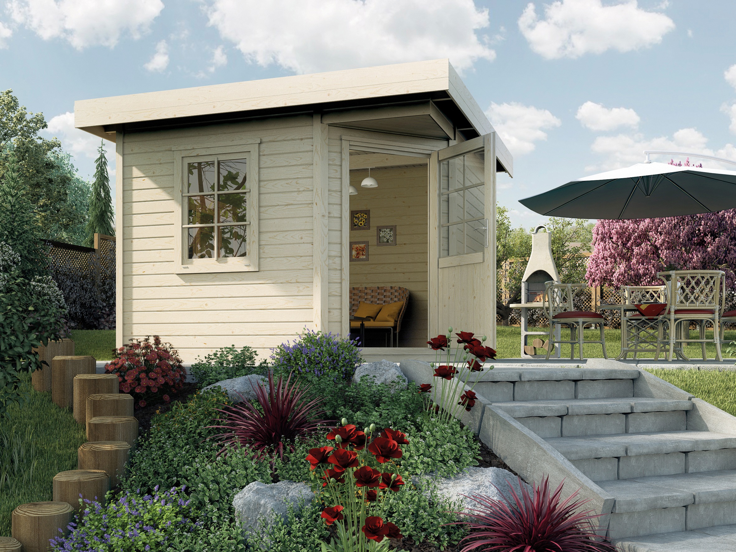 weka Gartenhaus »Designhaus 213 Gr.2«
