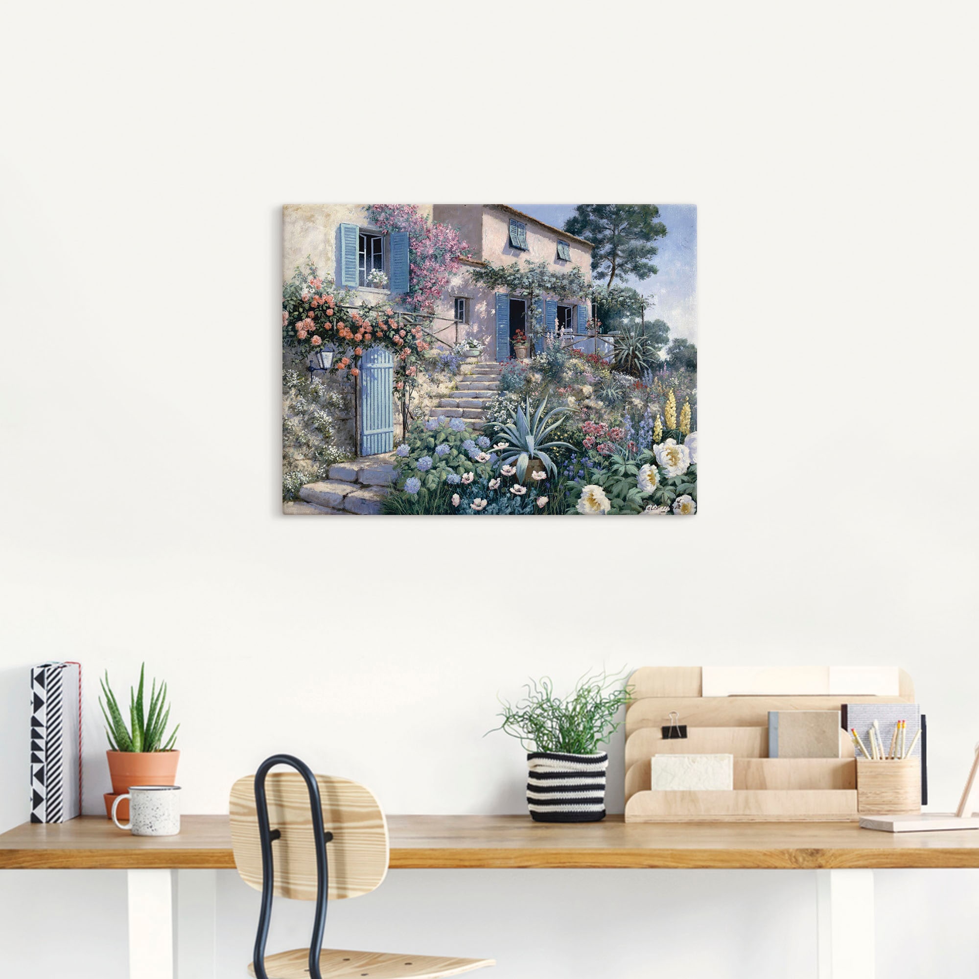 Artland Wandbild "Stufen zum", Garten, (1 St.), als Leinwandbild, Poster, W günstig online kaufen