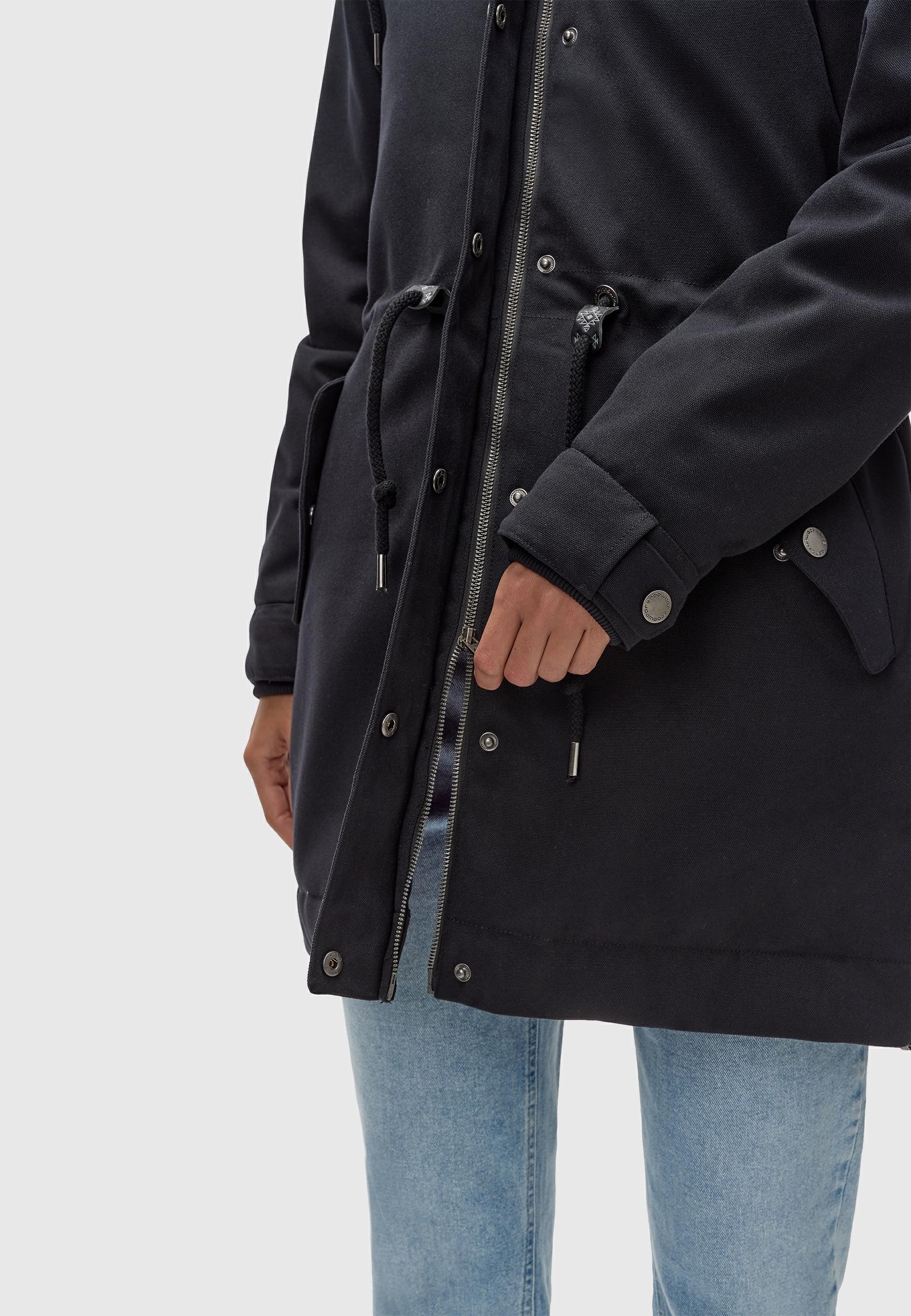 Ragwear Kurzmantel »Canny Canvas«, Wasserdichter Damen Wintermantel mit Kapuze