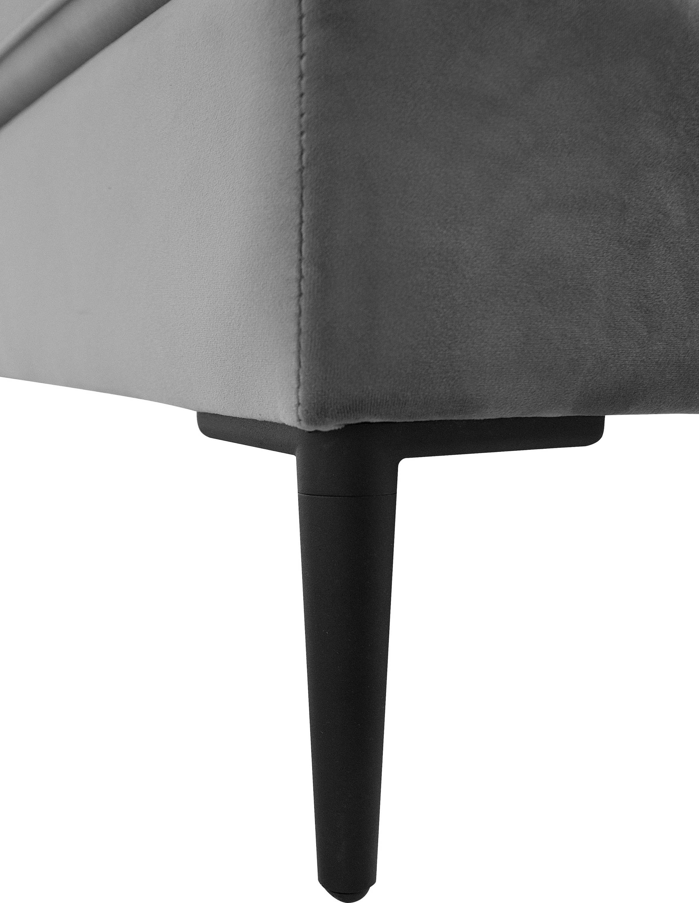 Leonique Ecksofa »Light L-Form«, inklusive loser Zierkissen, mit schmalen Armlehnen und Teleskopfüßen