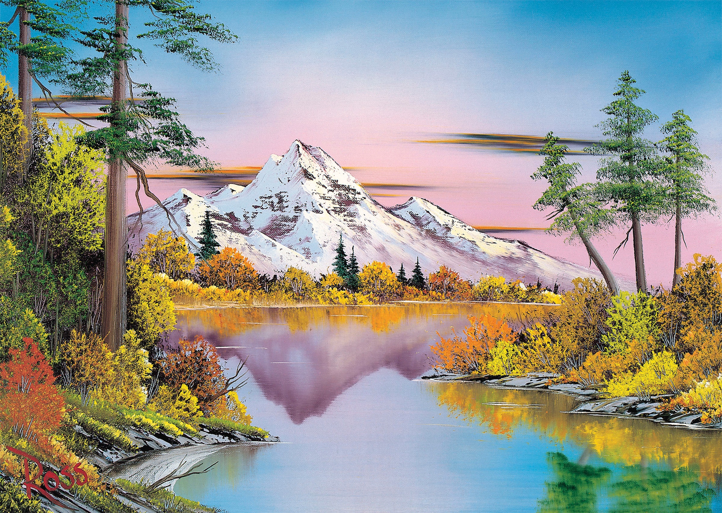 Schmidt Spiele Puzzle »Bob Ross, Spiegelungen«, Made in Europe