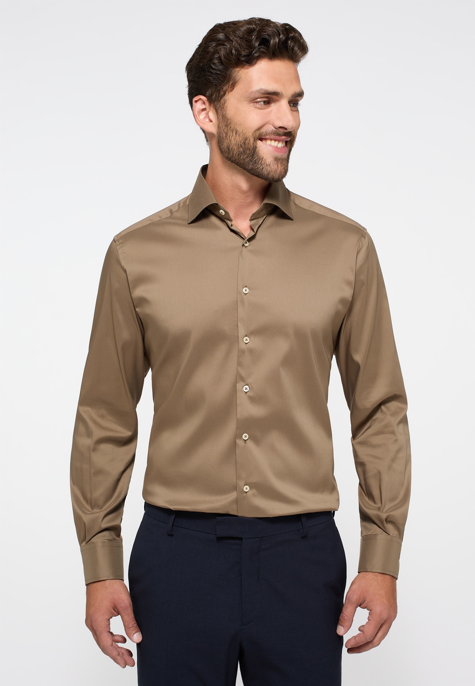 Eterna Langarmhemd "MODERN FIT", EASY IRON (bügelleicht) günstig online kaufen