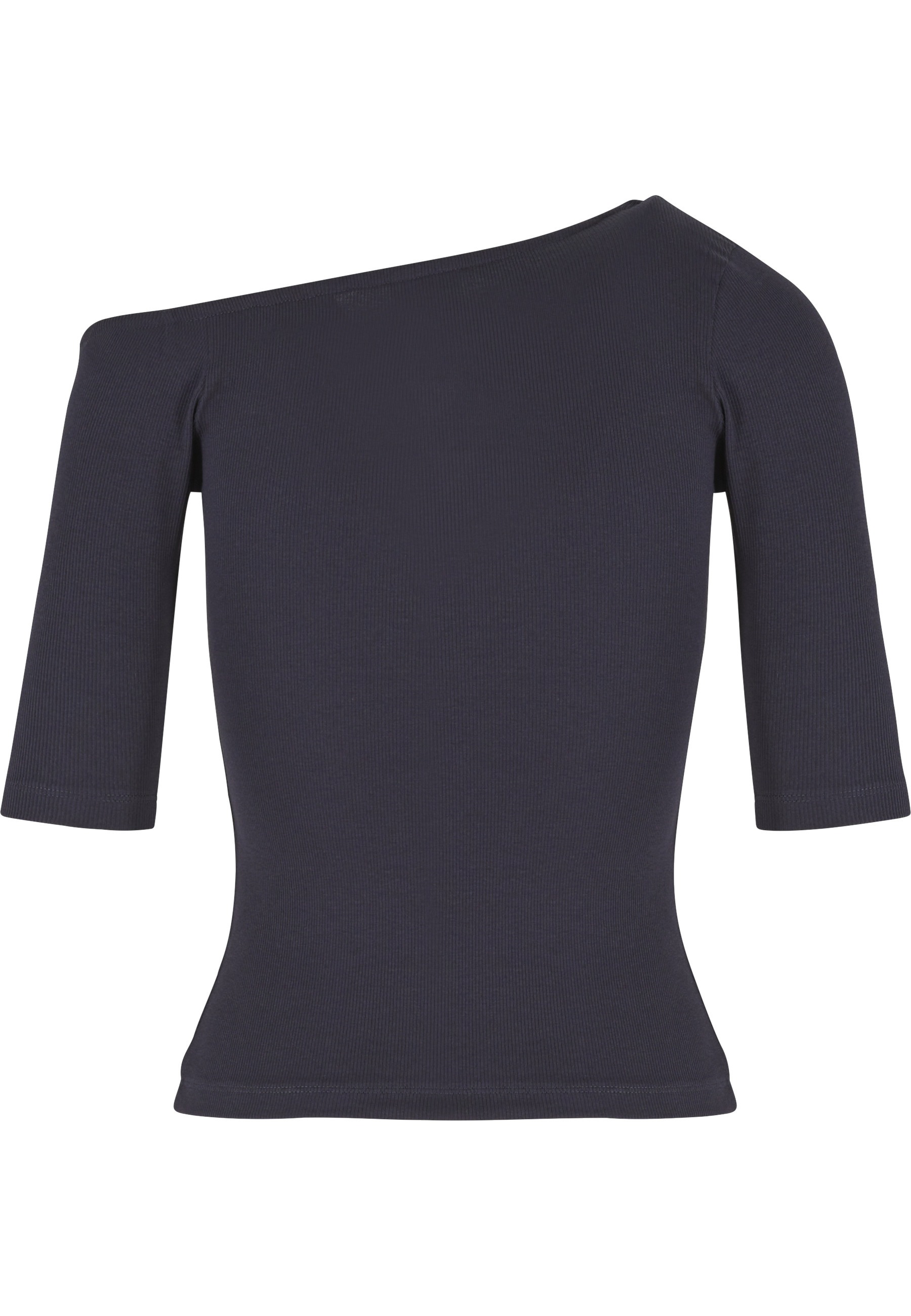 URBAN CLASSICS T-Shirt "Urban Classics Ladies Organic Asymmetric Rib Tee" 1 günstig online kaufen