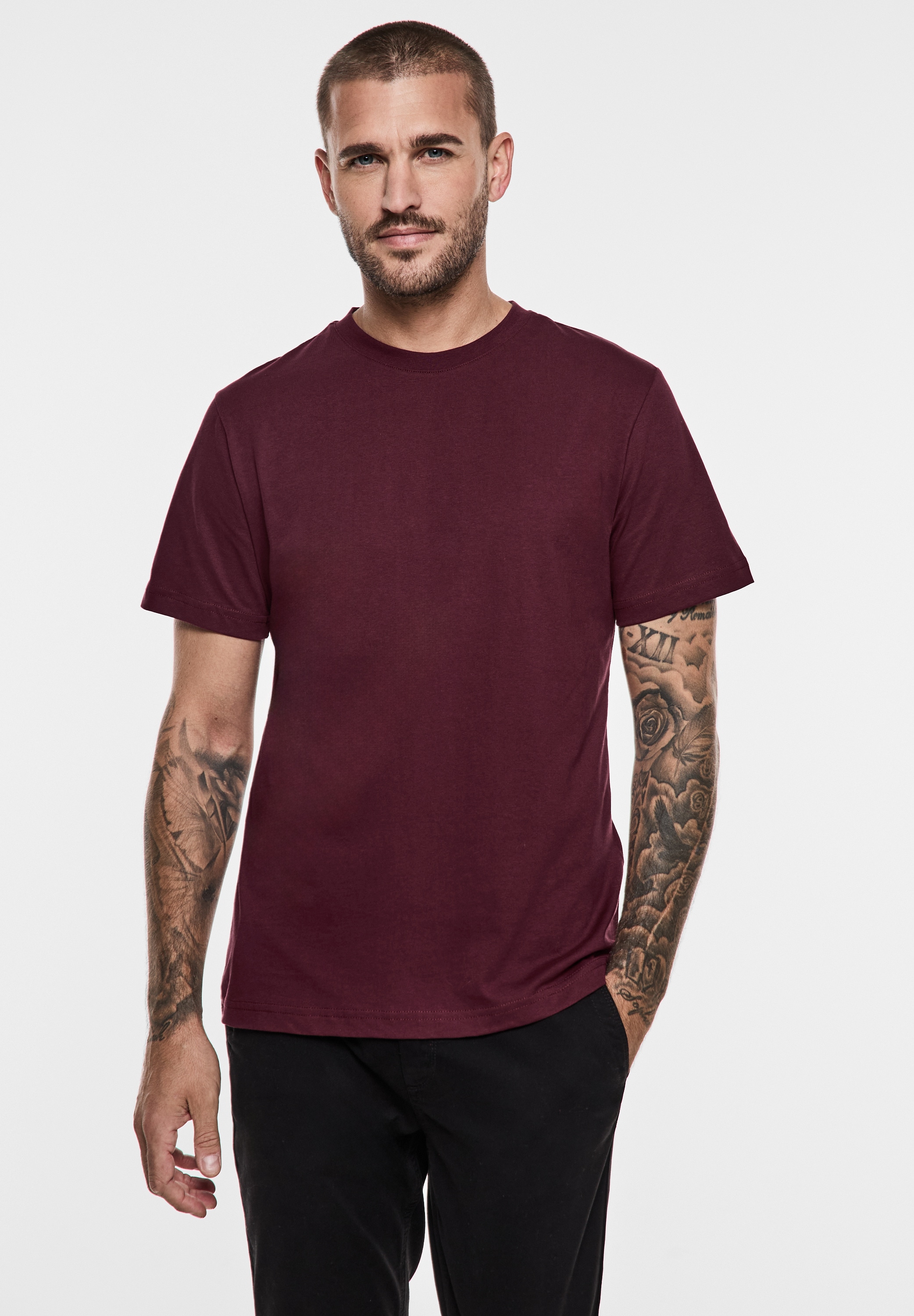 STREET ONE MEN T-Shirt, Rundhalsausschnitt günstig online kaufen