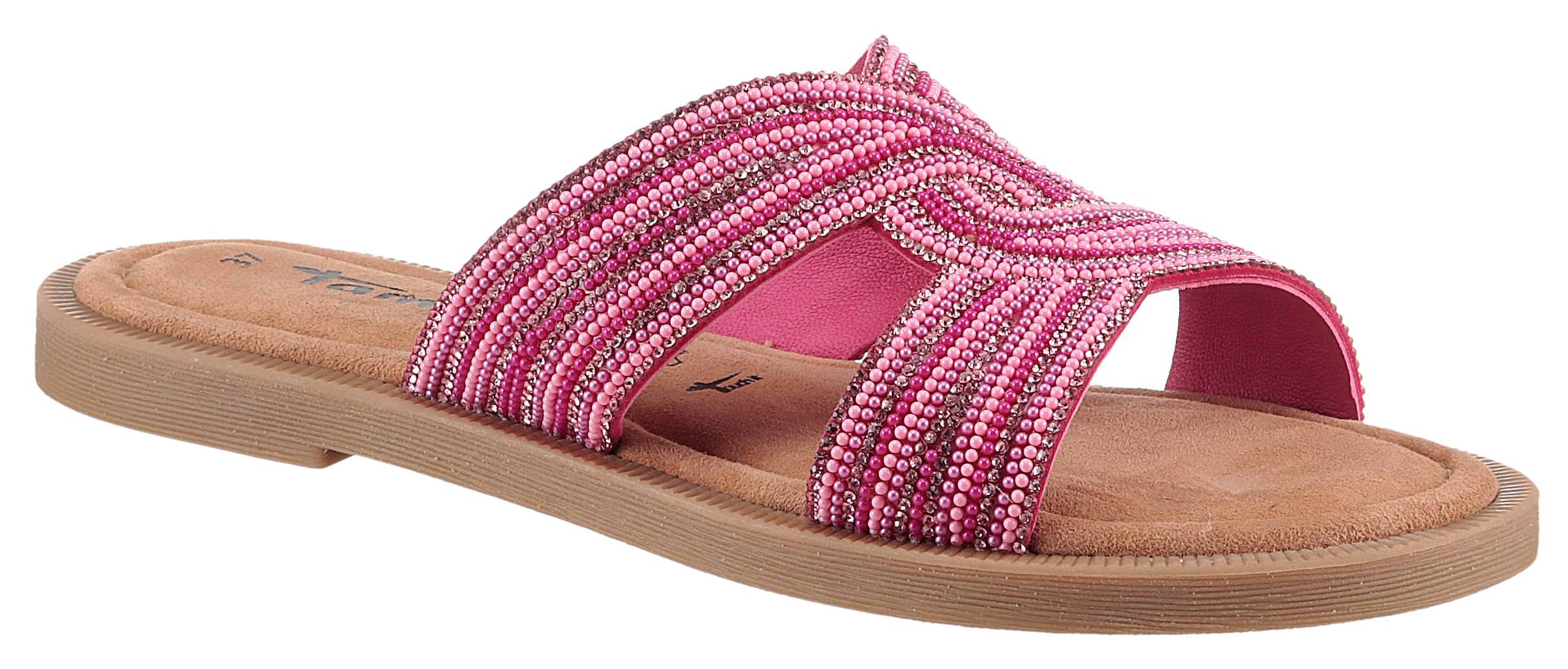 Tamaris Pantolette, Blockabsatz, Festtagsschuh, Sommerschuh in funkelnder O günstig online kaufen