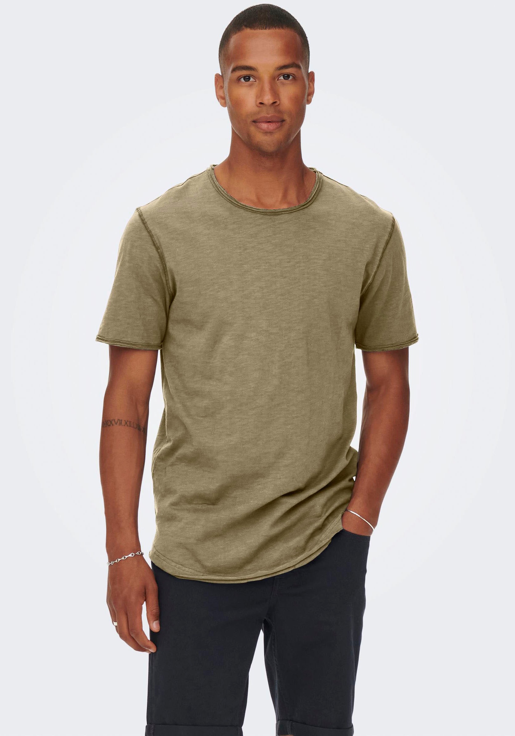 ONLY & SONS T-Shirt "ONSBENNE LONGY SS TEE NF 7822 NOOS" günstig online kaufen