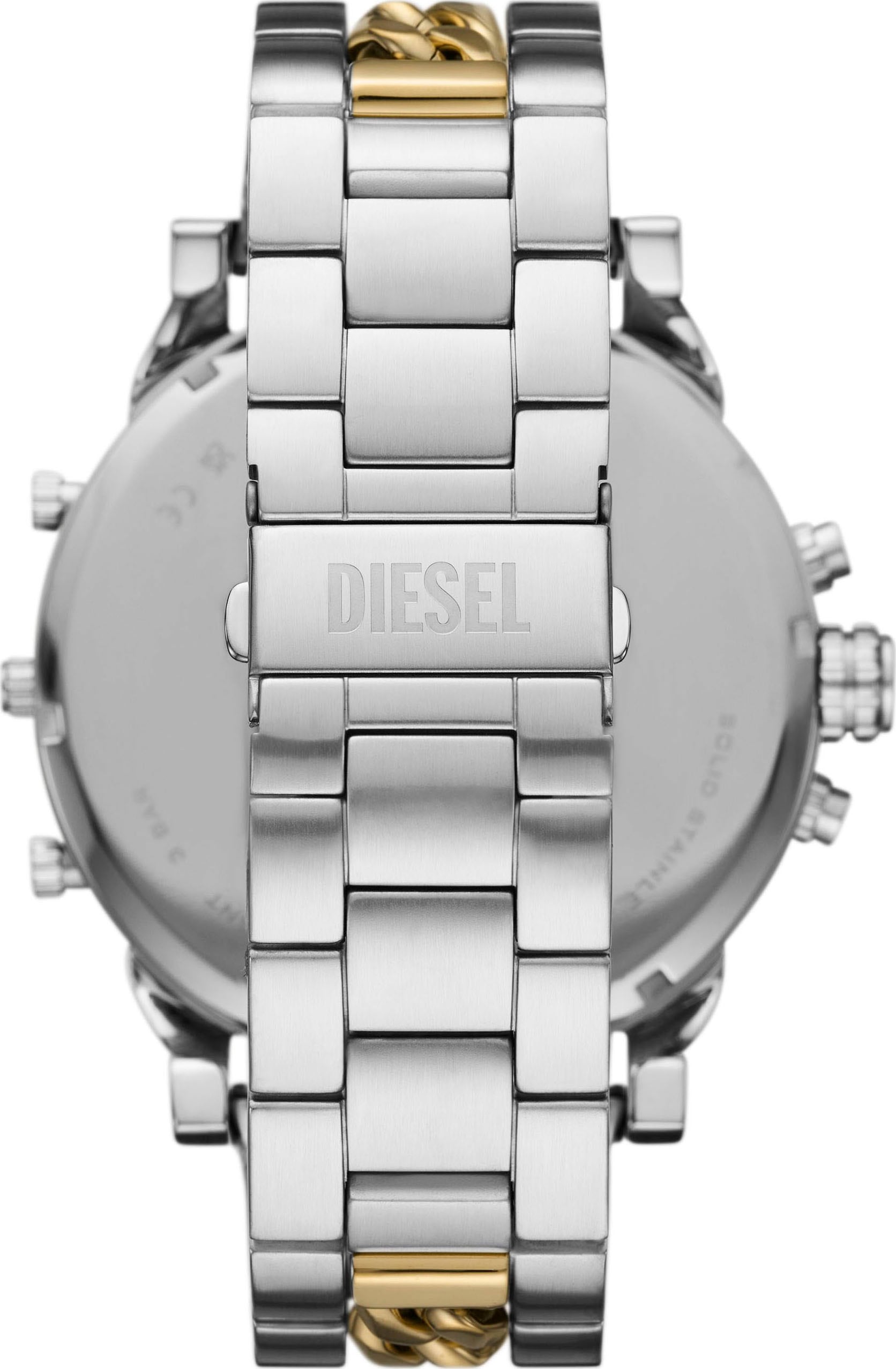 Diesel Chronograph »MR. DADDY 2.0«, Armbanduhr, Herrenuhr, Edelstahlarmband, analog, Tag, Stoppfunktion