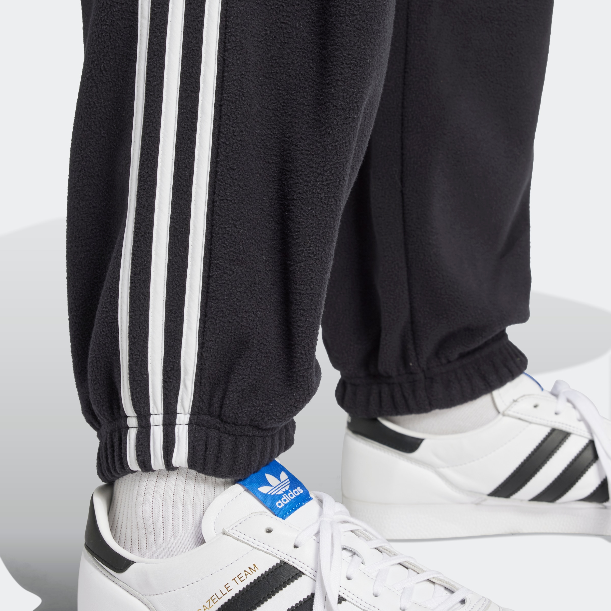 Adidas originals men's 3-stripe fleece pants best sale