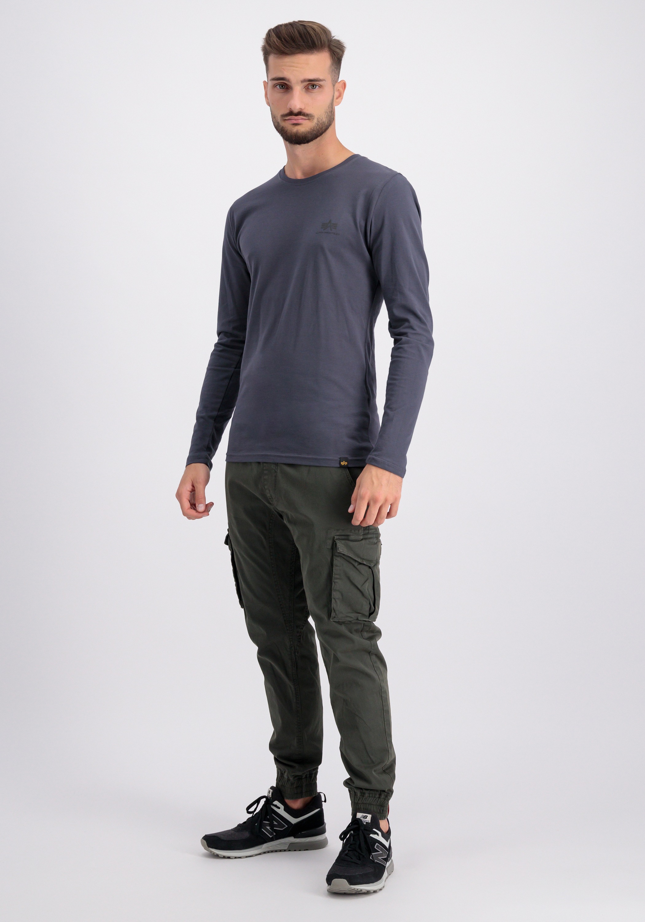Thumbnail - Alpha Industries Longsleeve "Back Print Heavy LS"
