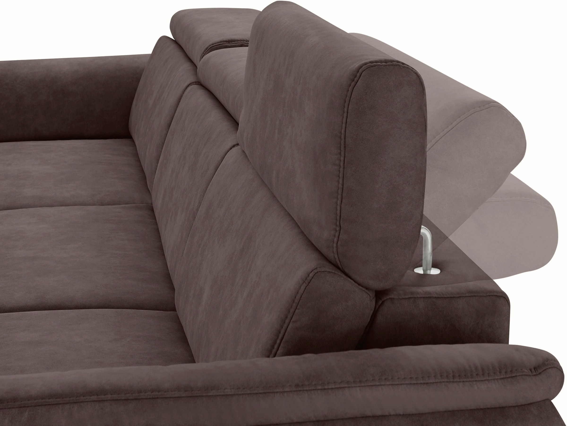 Thumbnail - sit&more Ecksofa "Avignon L-Form" Kopfteilverstellung, wahlweise mit Bettfunktion und Bettkasten