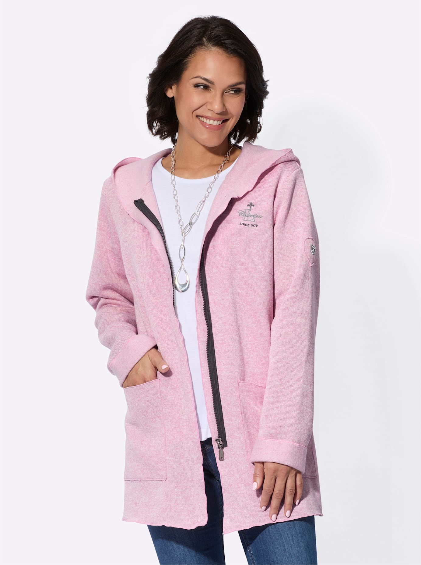 Casual Looks Strickfleecejacke günstig online kaufen