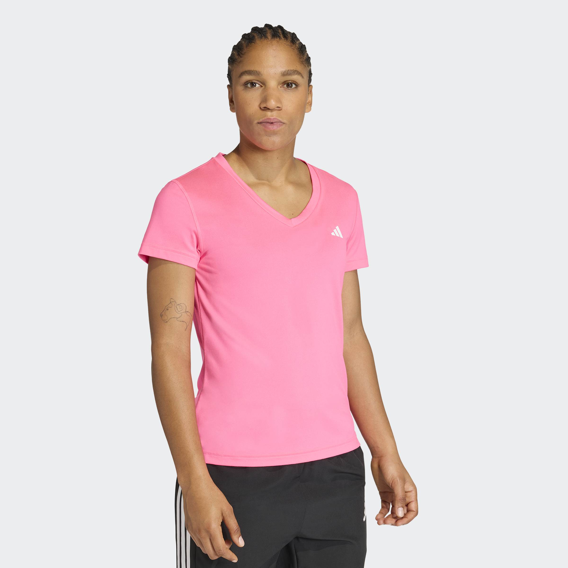 Adidas Performance T-Shirt "Adidas Workout Essentials Mit V-Ausschnitt" Mit V-Ausschnitt, Ohne Verschluss
