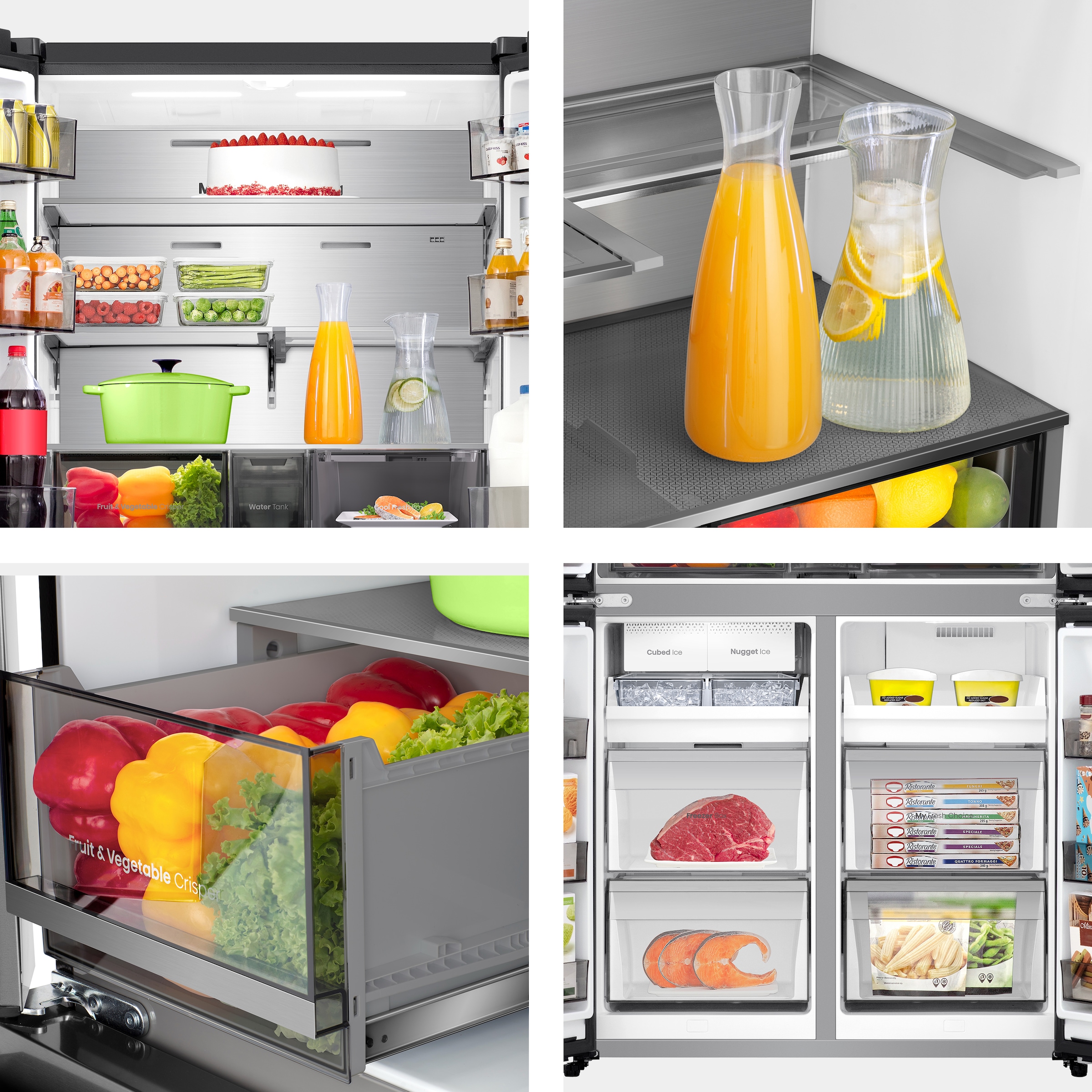 Hisense Multi Door »RQ5P640SYKD« 179 cm hoch 91 cm breit DualTech-Kühlsystem, MetalCooling, Wasser-/Eisspender