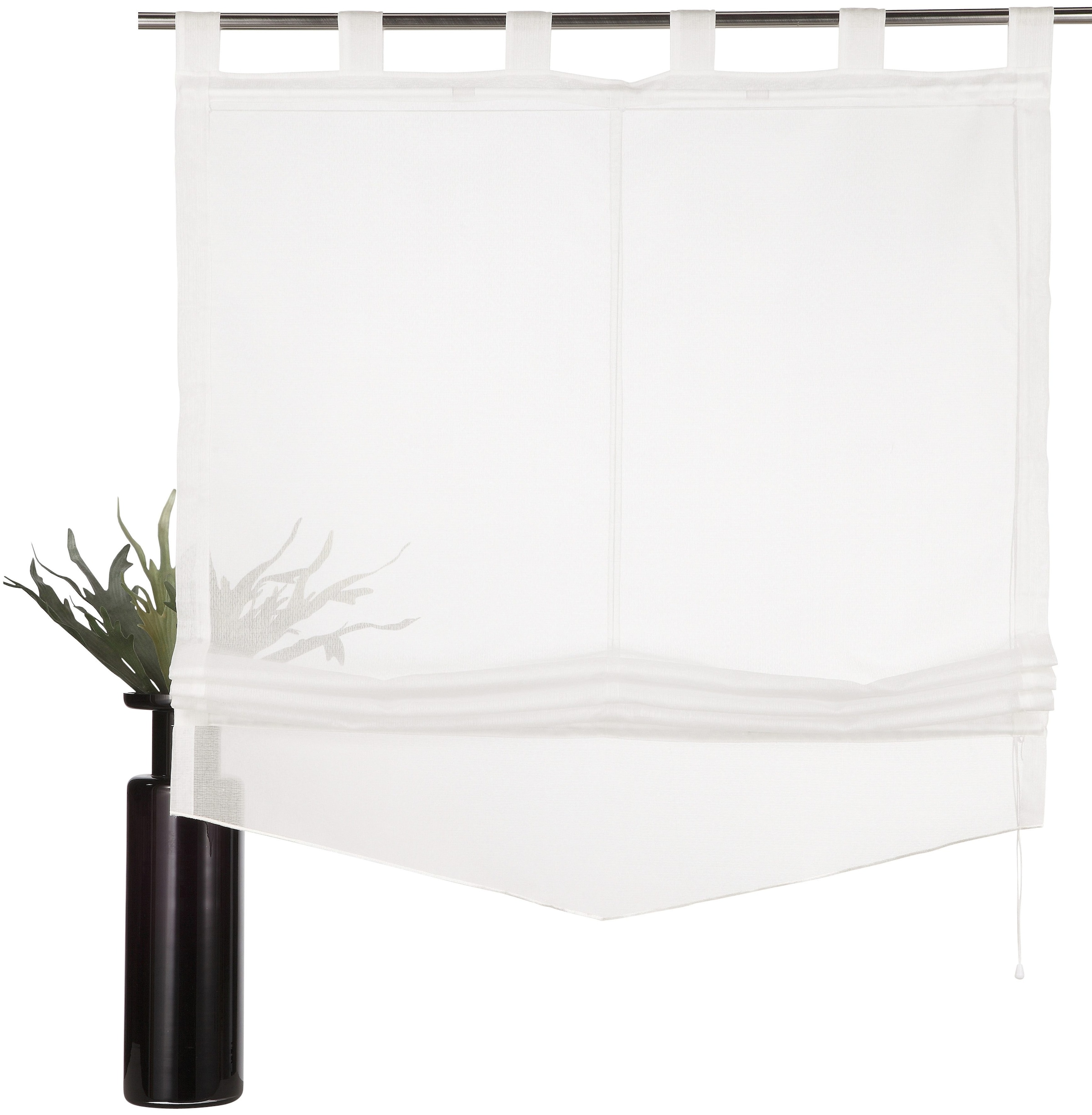 auf Rechnung Polyester Schlaufen, »Yalinga«, mit my | home BAUR Transparent, Raffrollo