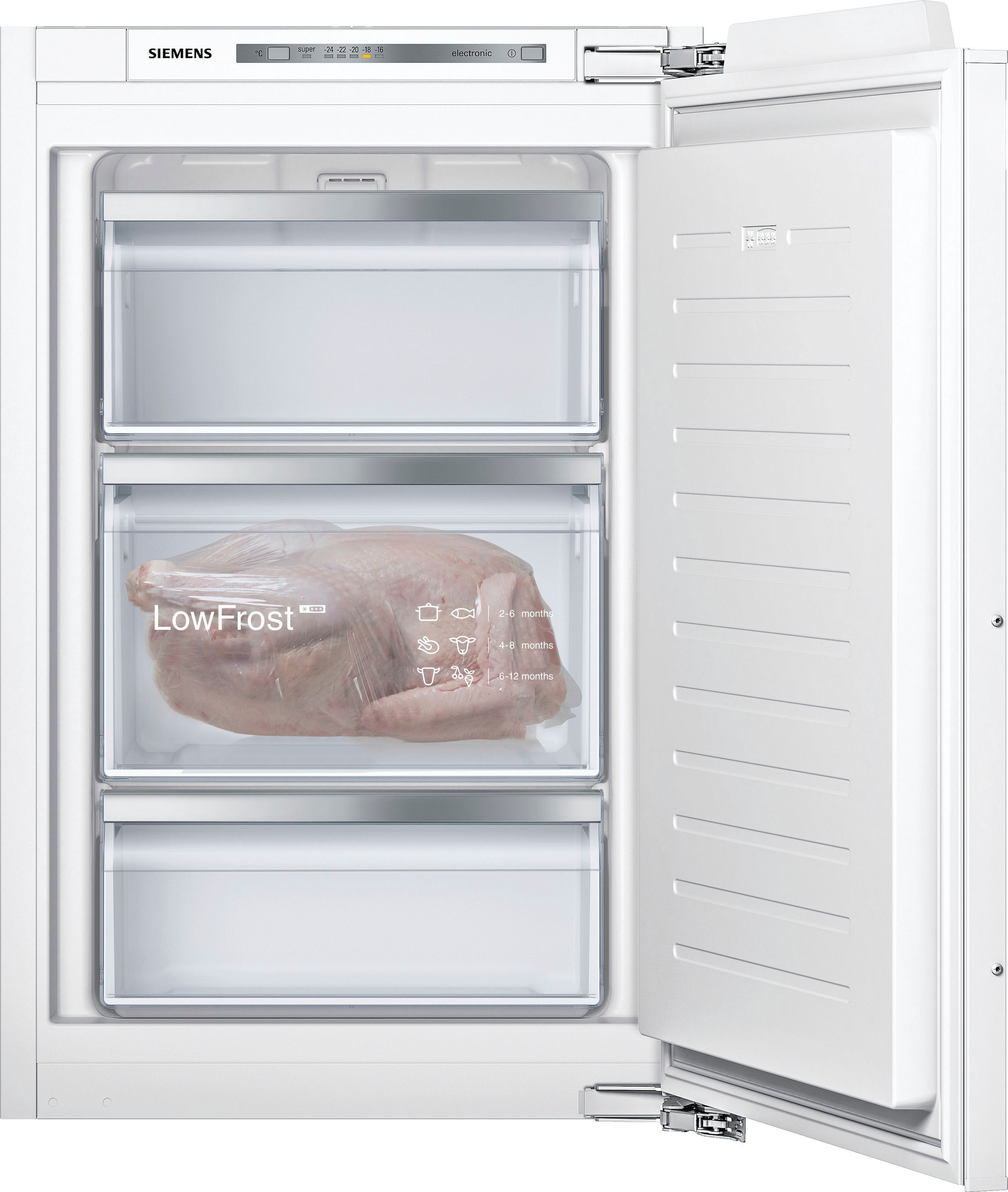 Siemens Weiß Einbaugefrierschrank Iq500 "Gi11vadc0" 712 Cm Hoch 56 Cm Breit Low Frost: Geringere Eisbildung & Schnelleres Abtauen von Baur - Bild 6