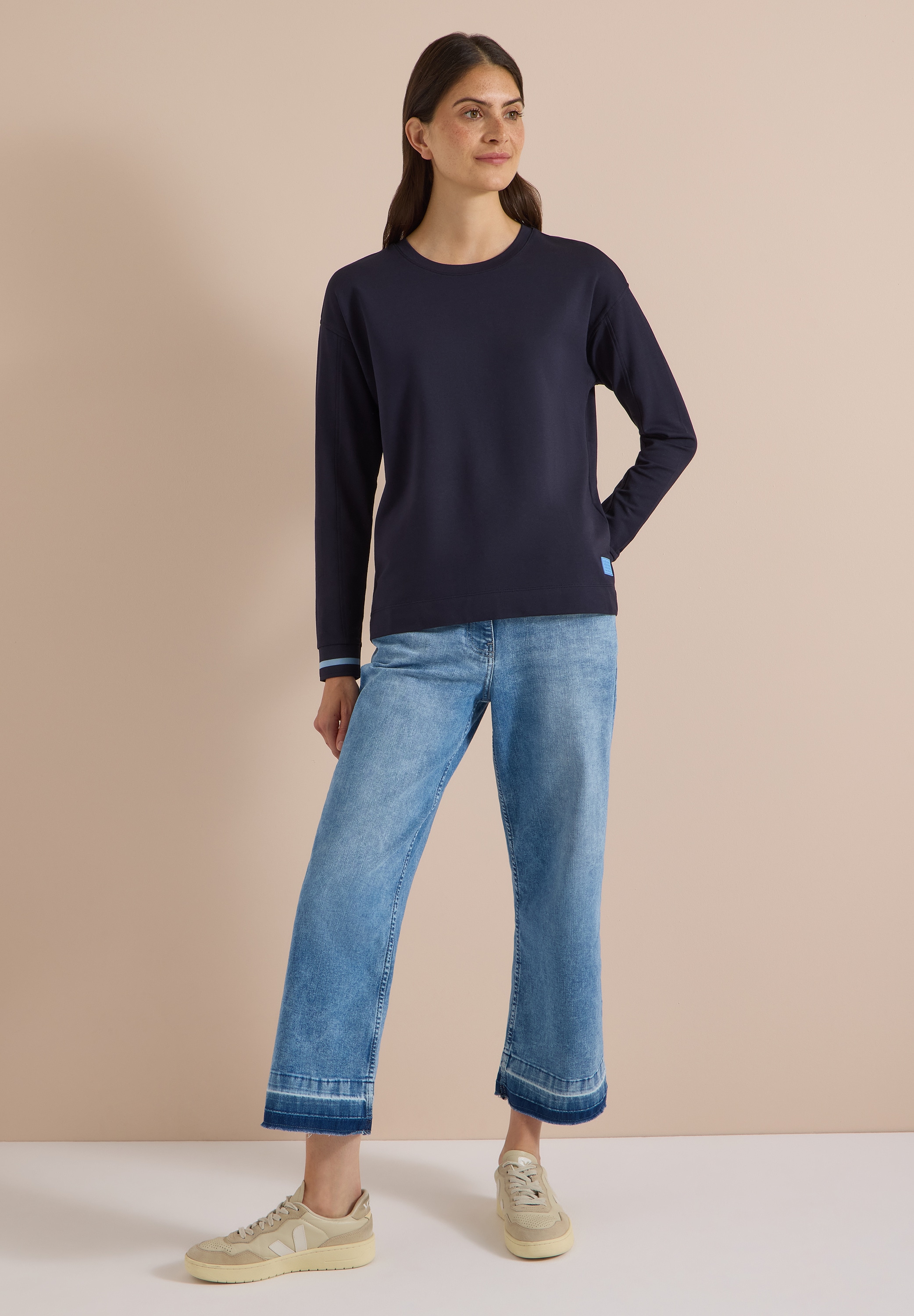 Cecil Langarmshirt mit Rundhalsausschnitt