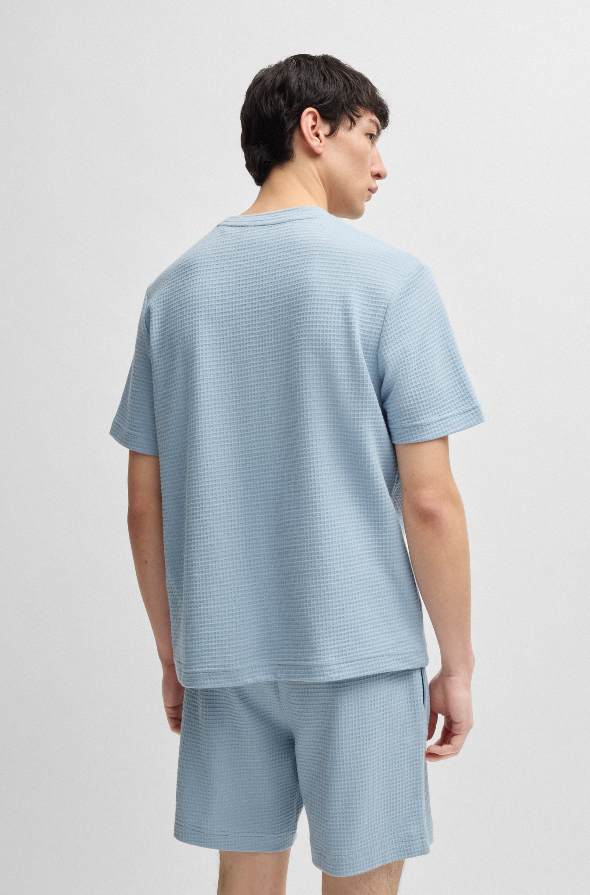 HUGO Underwear T-Shirt »,Austin T-Shirt«, Waffelstruktur und Logo-Stickerei